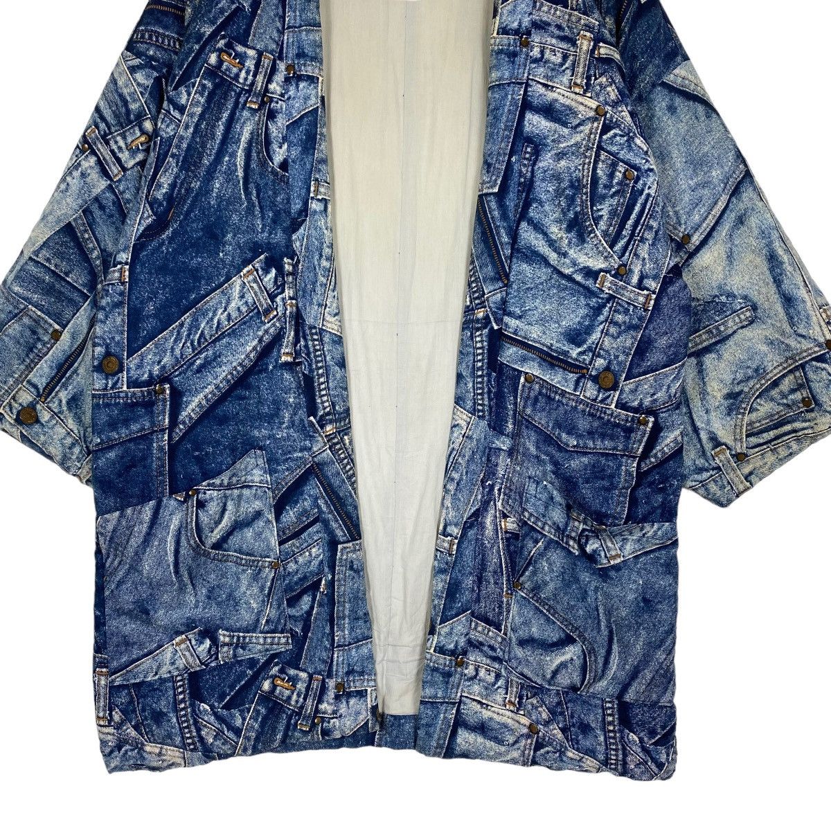Indigo 💥RARE💥 Ice Berg Printed Kimono Hanten Size US M / EU 48-50 / 2 - 7 Thumbnail