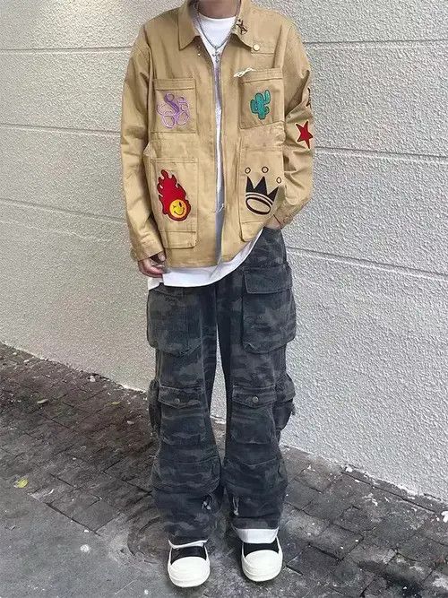Other Retro Street Camouflage Overalls Unisex Size US 34 / EU 50 - 2 Thumbnail