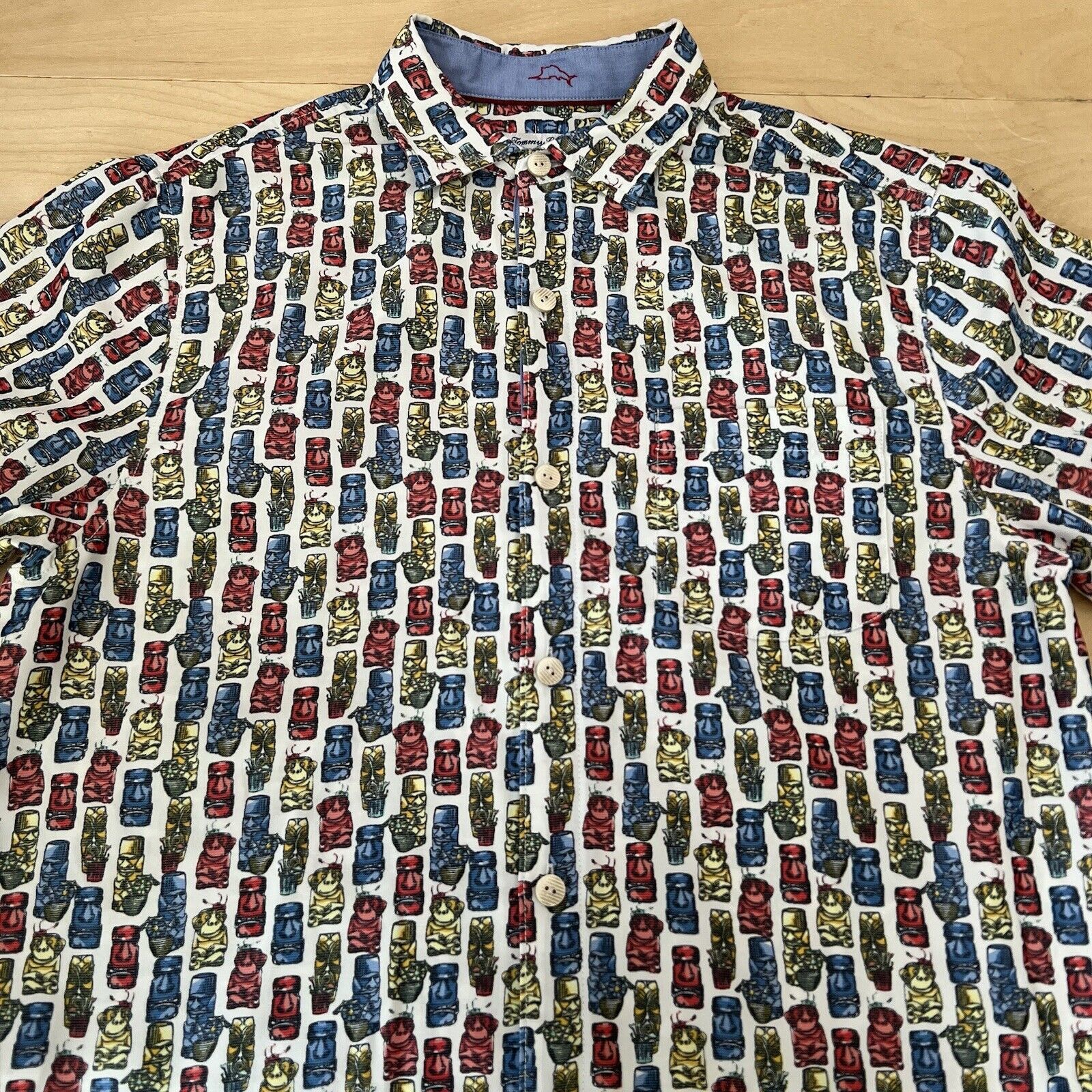 Tommy Bahama Tommy Bahama Coconut Point Shirt M Multicolor Tiki Hawaiian Size US M / EU 48-50 / 2 - 3 Thumbnail