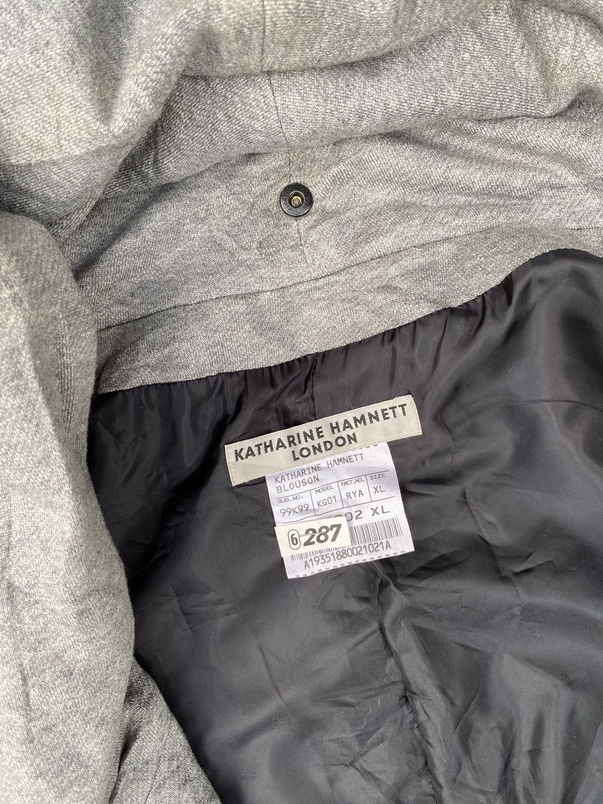 Katharine Hamnett London × Vintage Katharine Hamnett London hooded jacket Size L / US 10 / IT 46 - 10 Thumbnail
