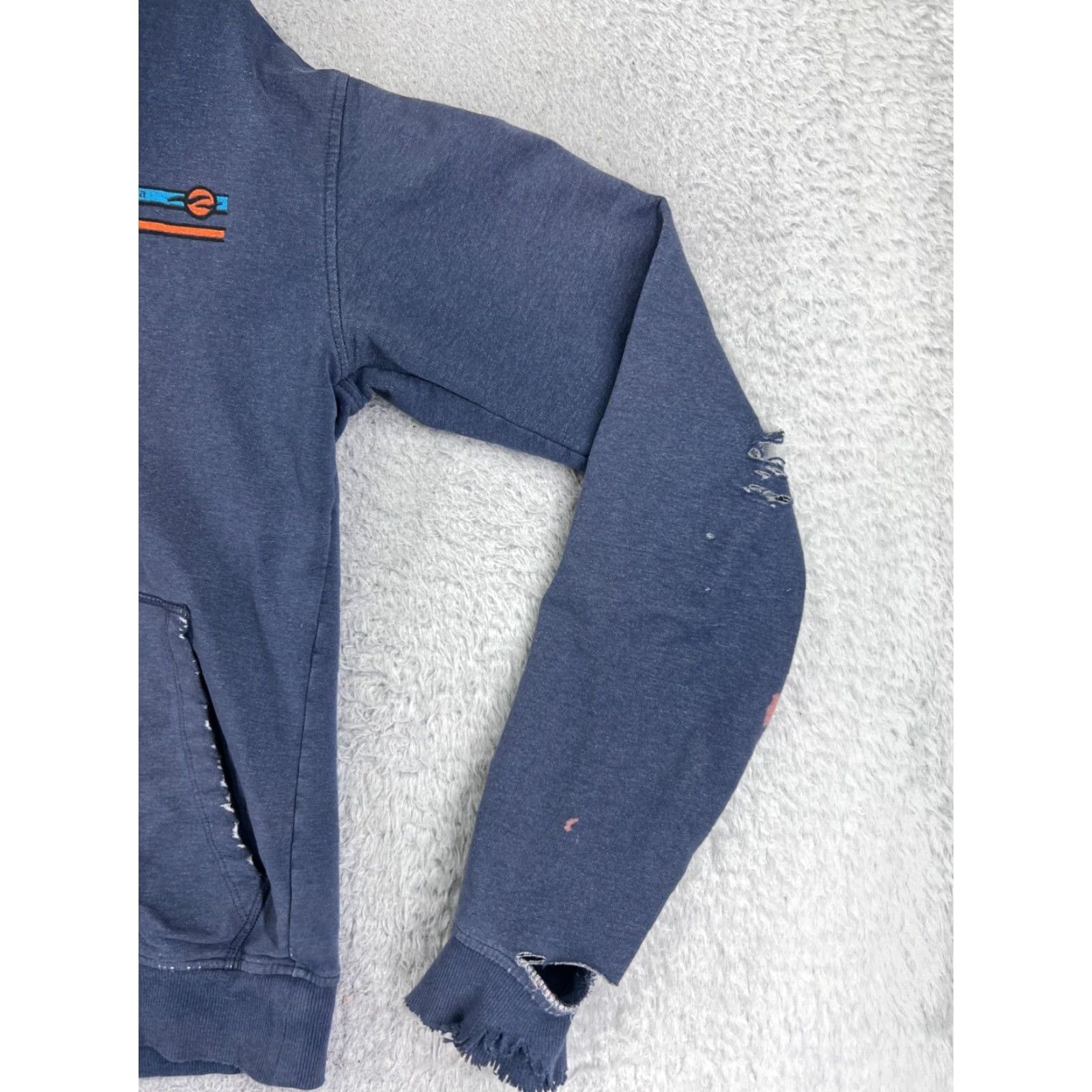 Patagonia Patagonia Hoodie Mens Small Blue DESTROYED Glacier Waves Midweight Full Zip Size US S / EU 44-46 / 1 - 2 Thumbnail