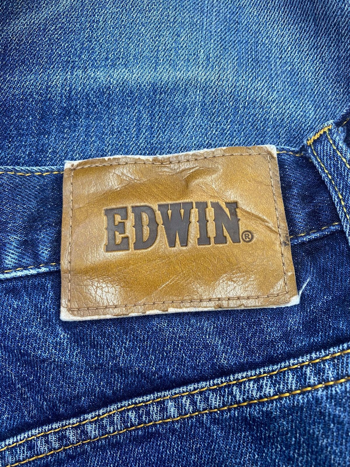 Edwin Edwin Whiskers Blue Wash Style Relaxed Fit Jeans Size US 34 / EU 50 - 10 Thumbnail