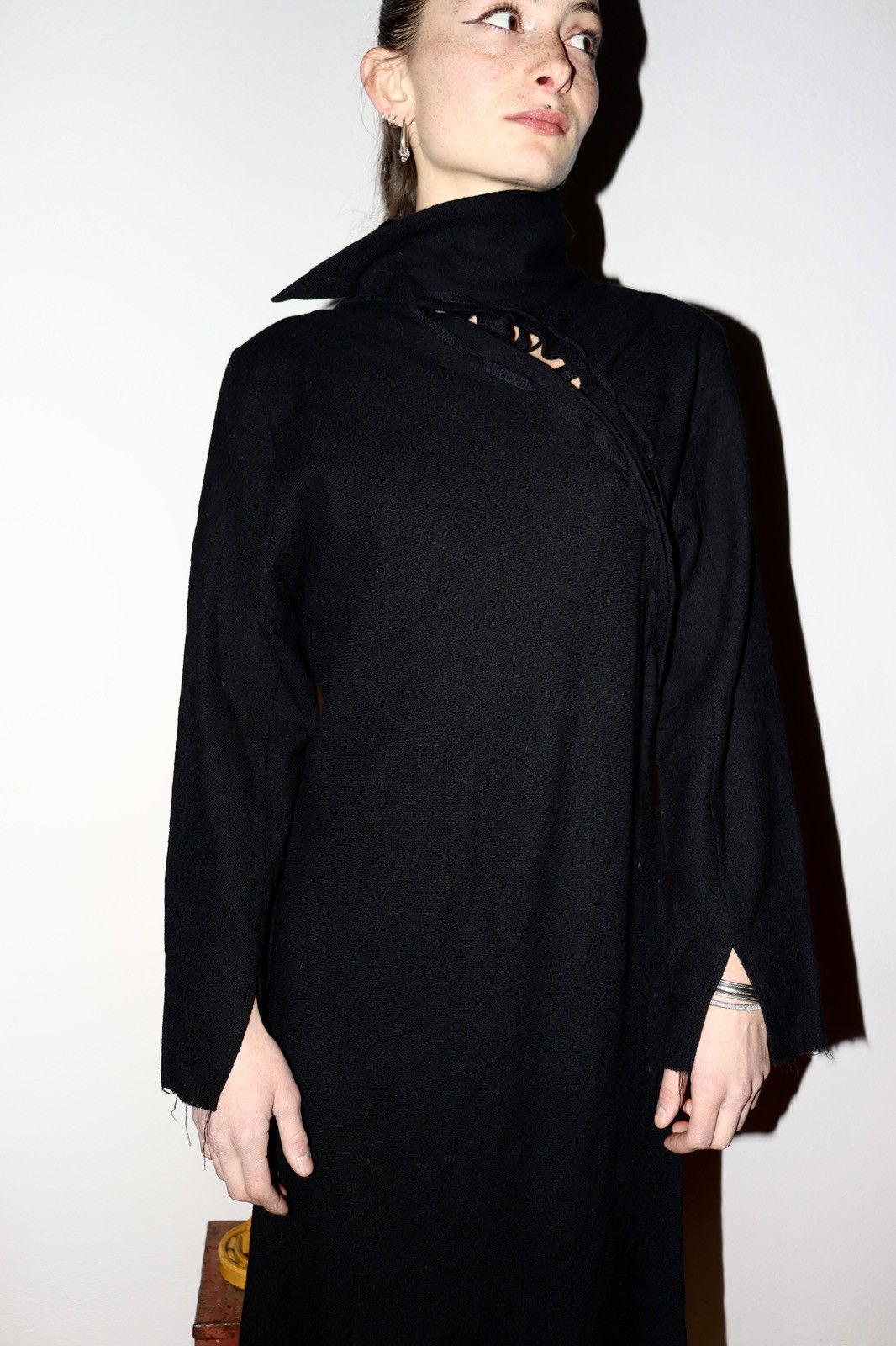 Ann Demeulemeester F/W 2005 Ann Demeulemeester Wool Dress Size S / US 4 / IT 40 - 2 Thumbnail