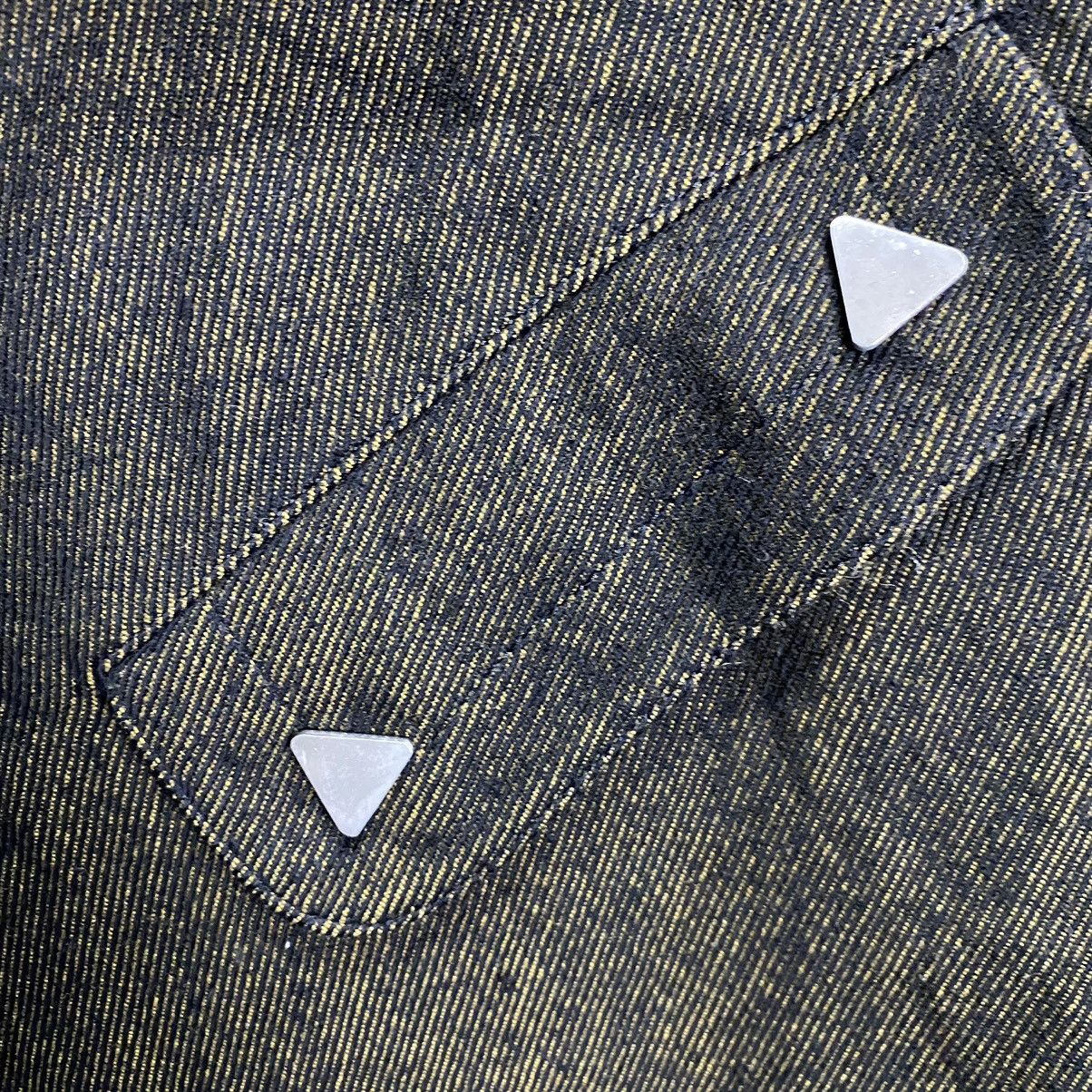 Thierry Mugler Thierry Mugler 80s denim triagle metal button Size US M / EU 48-50 / 2 - 20 Thumbnail