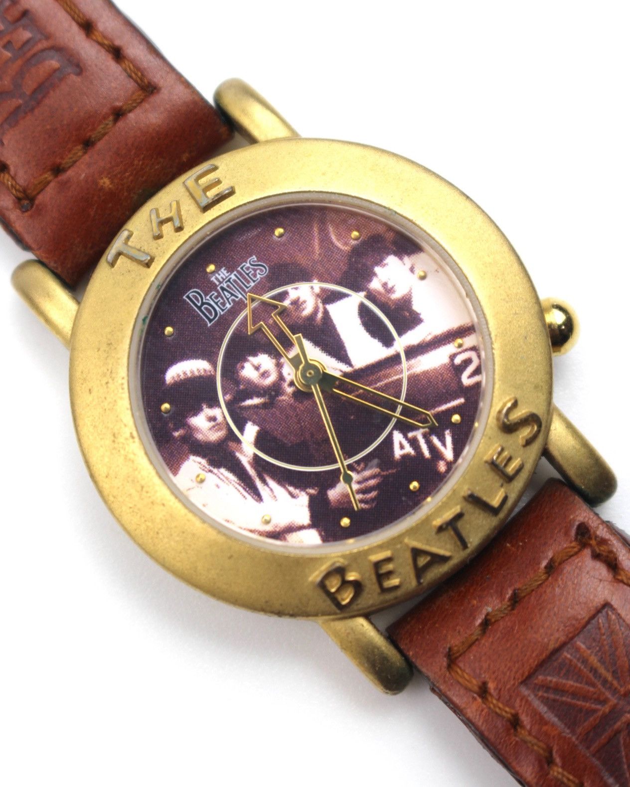 Vintage 1993 THE BEATLES 'A HARD DAY'S NIGHT' BRAIDED LEATHER WATCH Size ONE SIZE - 4 Thumbnail