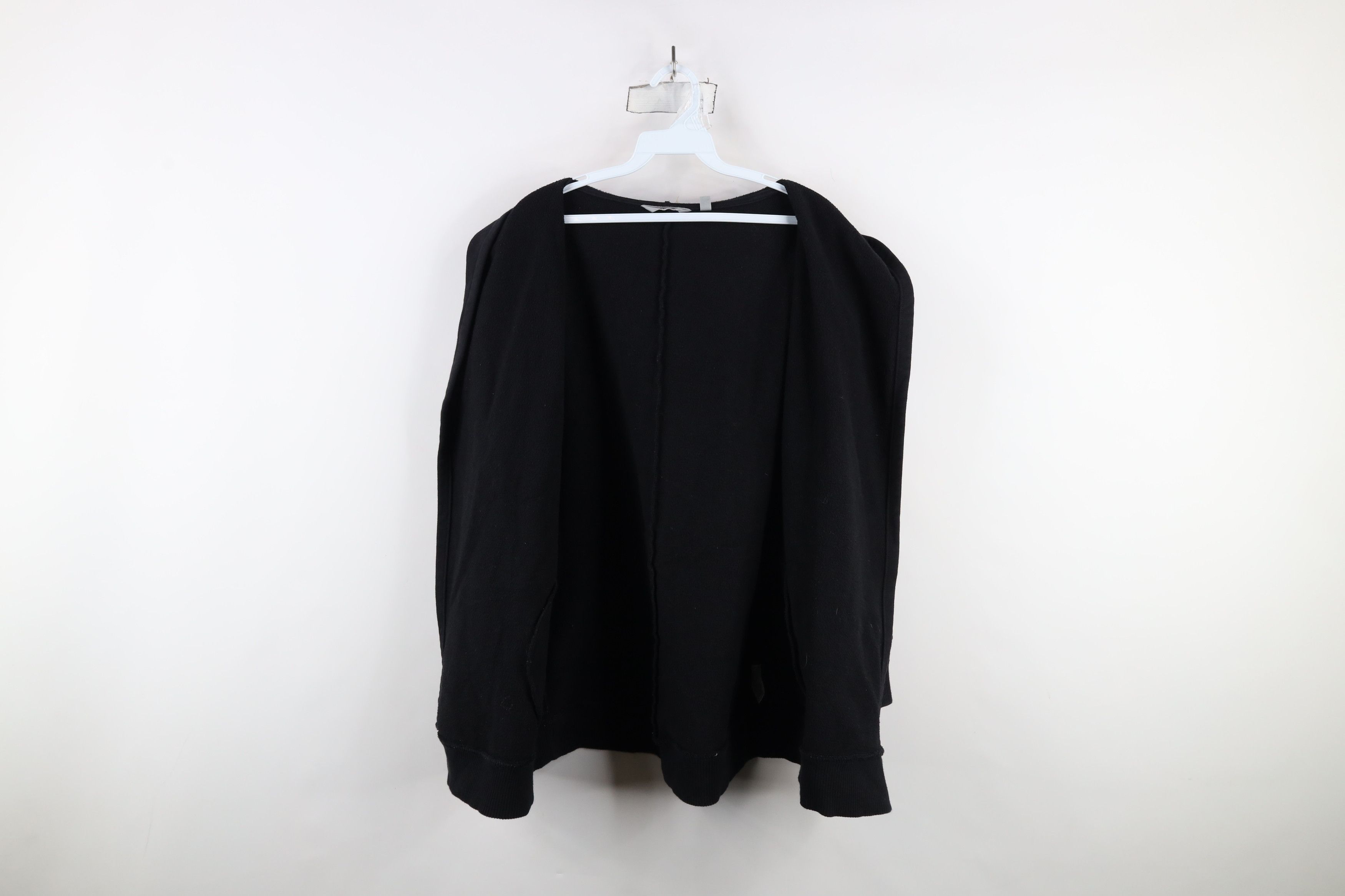 Athleta × Vintage Athleta Faded Prajna Wrap Open Front Hoodie Sweatshirt Black Size S / US 4 / IT 40 - 11 Thumbnail