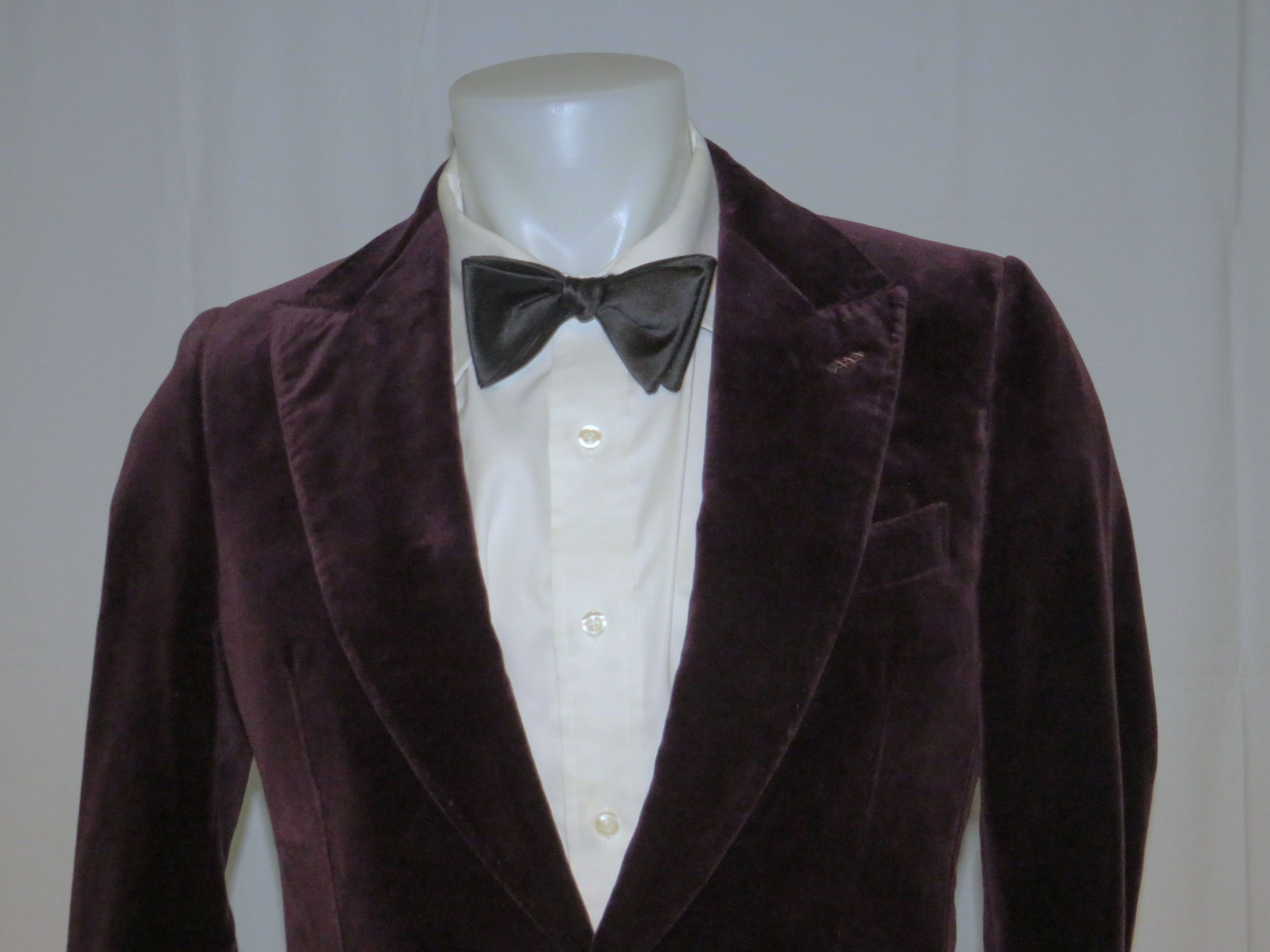 Ermenegildo Zegna Burgundy Velvet Current One Button Evening Jacket 38R NWT Size 38R - 2 Thumbnail