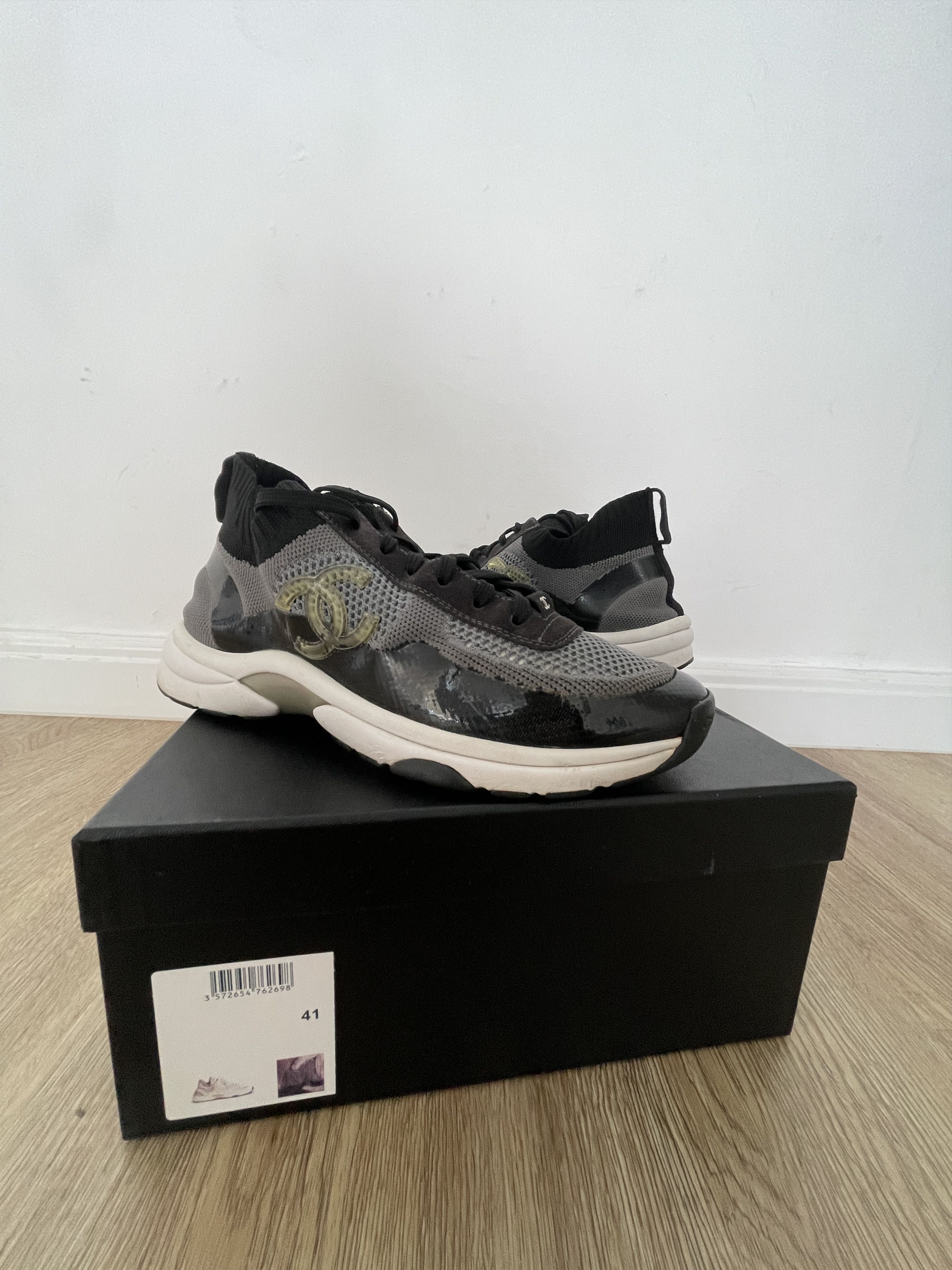 Chanel Chanel CC Tweed Sneakers Size US 8 / EU 41 - 1 Thumbnail