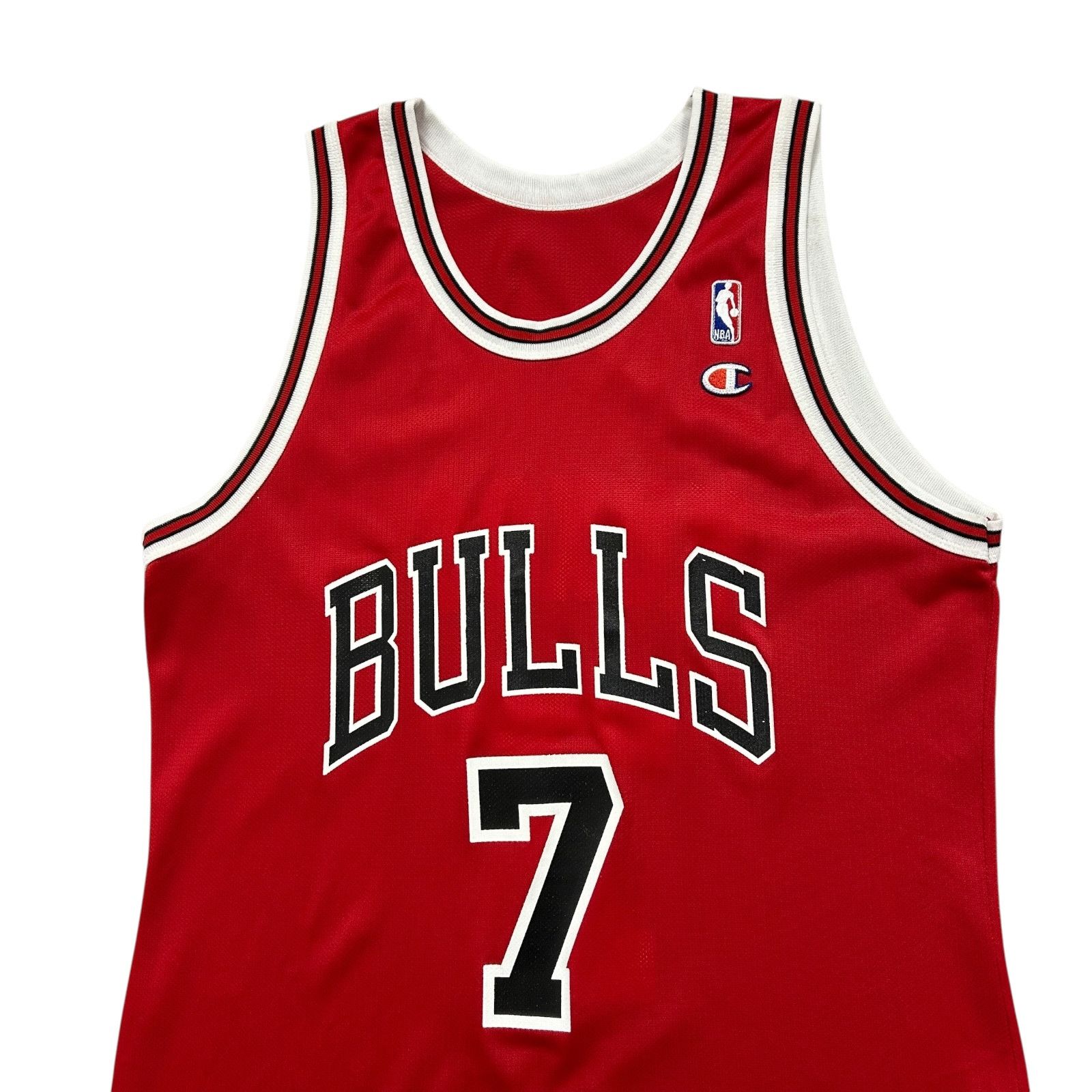 NBA VTG 90s NBA CHICAGO BULLS TONY KUKOC #7 CHAMPION JERSEY Size US L / EU 52-54 / 3 - 4 Thumbnail