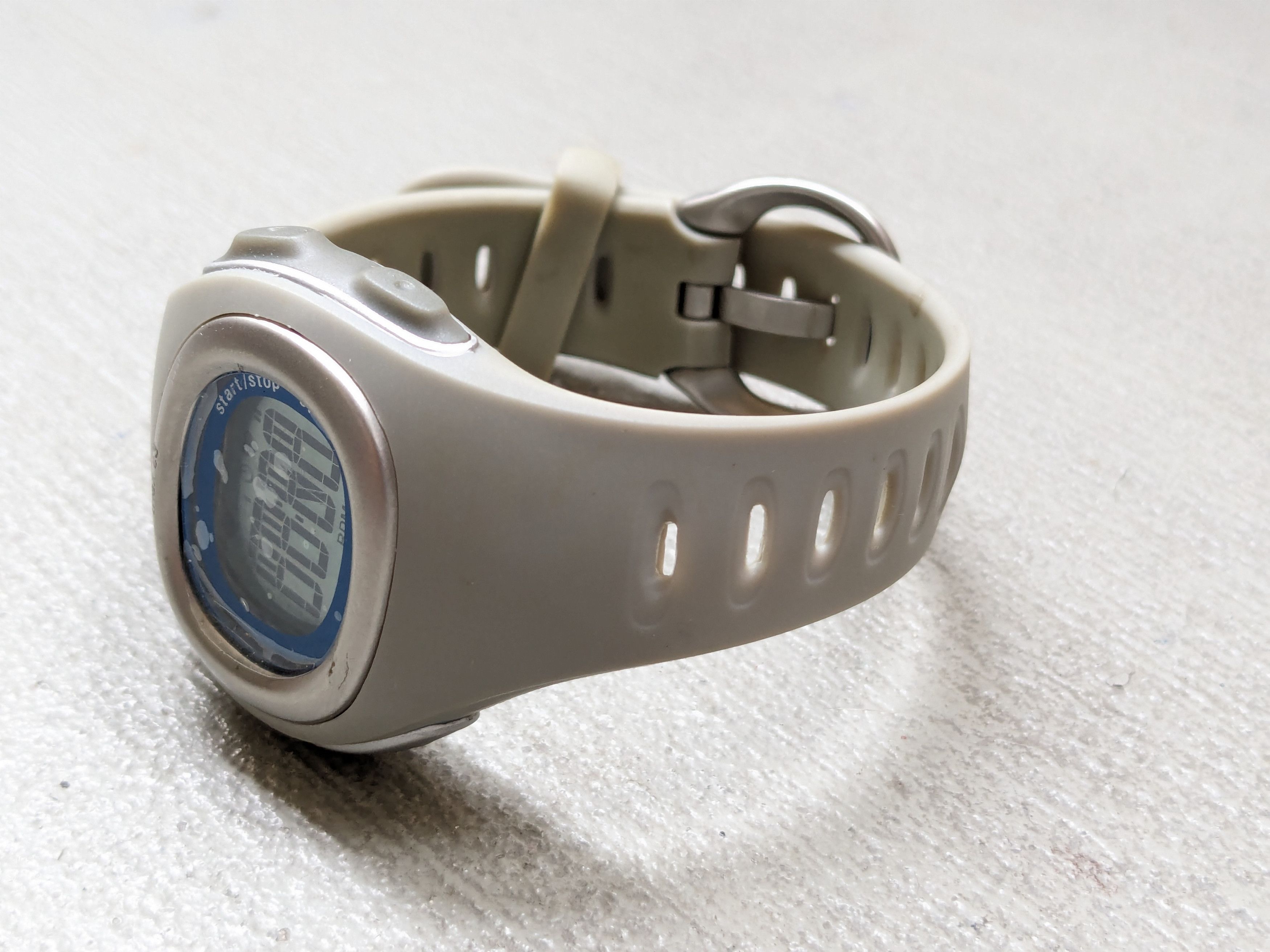 Nike Vintage Nike Watch Gray Blue Digital Rubber Minimalist Y2K Size ONE SIZE - 6 Thumbnail