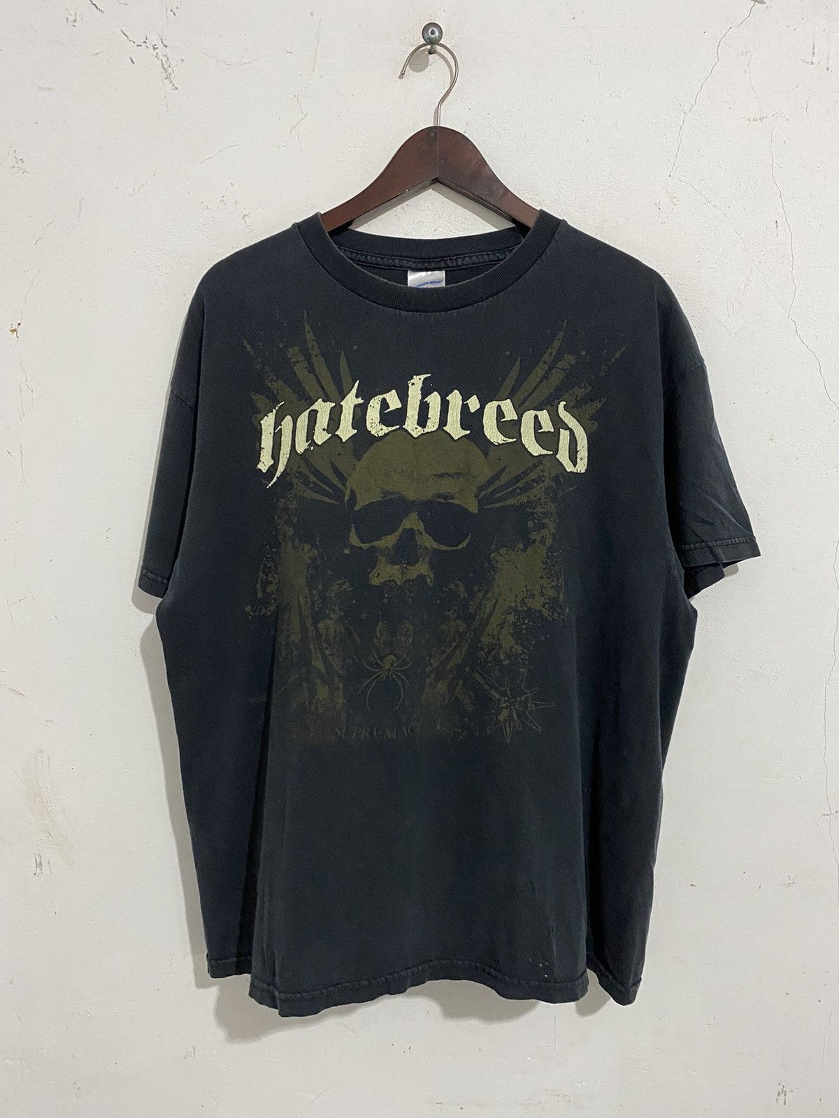 image of Band Tees Bindingoffer2000S Hatebreed Supremacy in Black, Men's (Size Large)