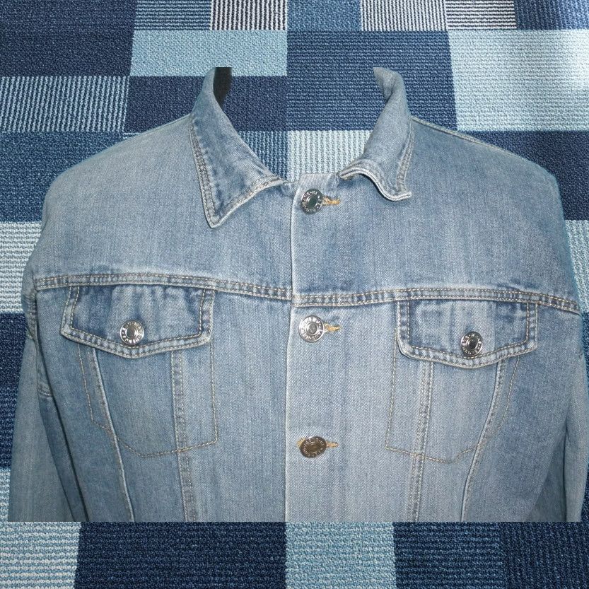 Denime Daee Woman Denim Blue Jean Jacket Button Up Womens Medium VTG Jacket Size 32" / US 10 / IT 46 - 1 Thumbnail