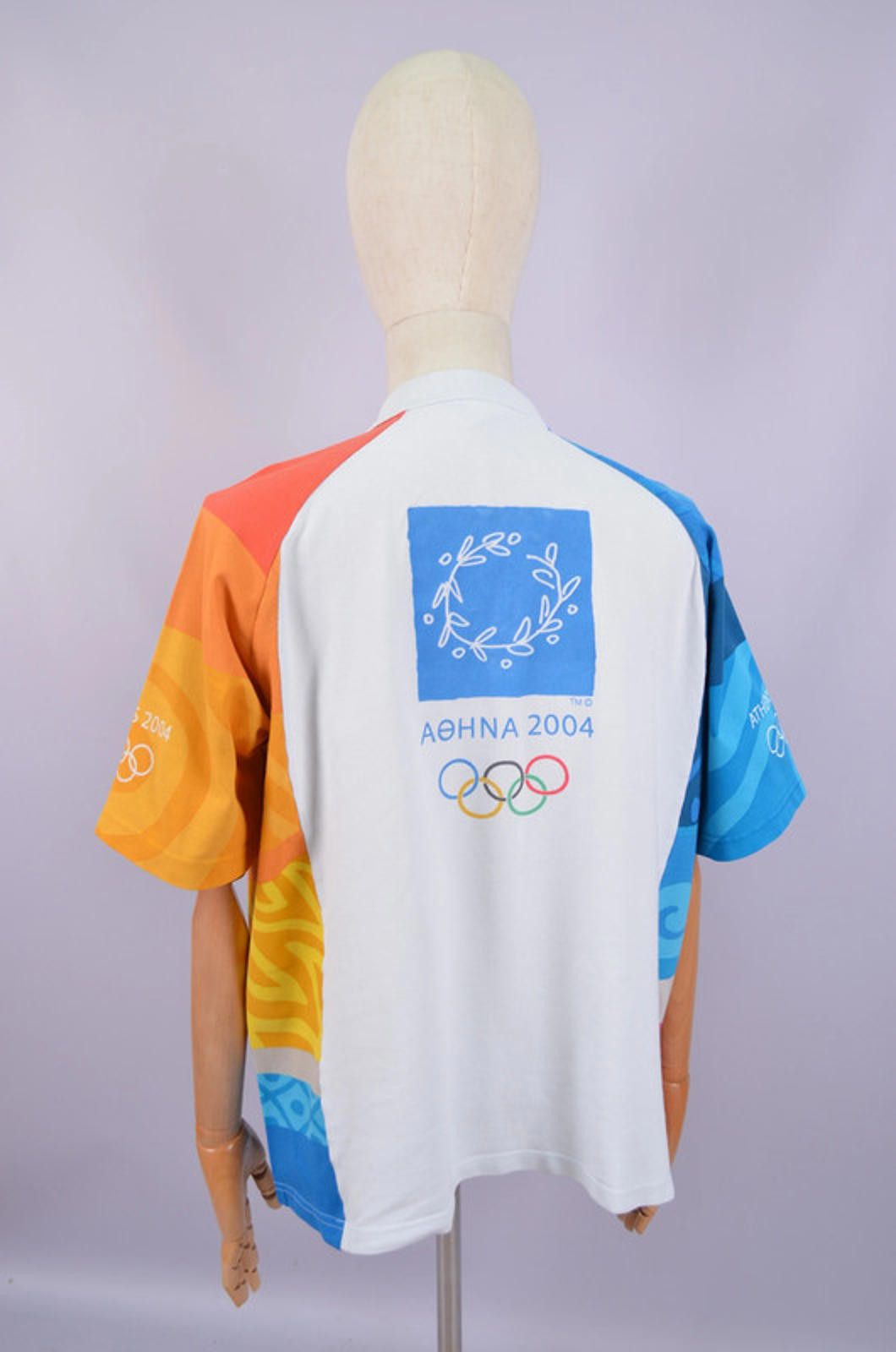 Adidas Athens 2004 Olympic Games Polo Shirt Adidas T Shirt Size XL Size US XL / EU 56 / 4 - 9 Thumbnail