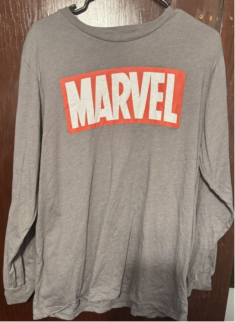 Marvel Comics Marvel Long Sleeve T-shirt Men Size Extra Large Gray Size US XL / EU 56 / 4 - 1 Thumbnail