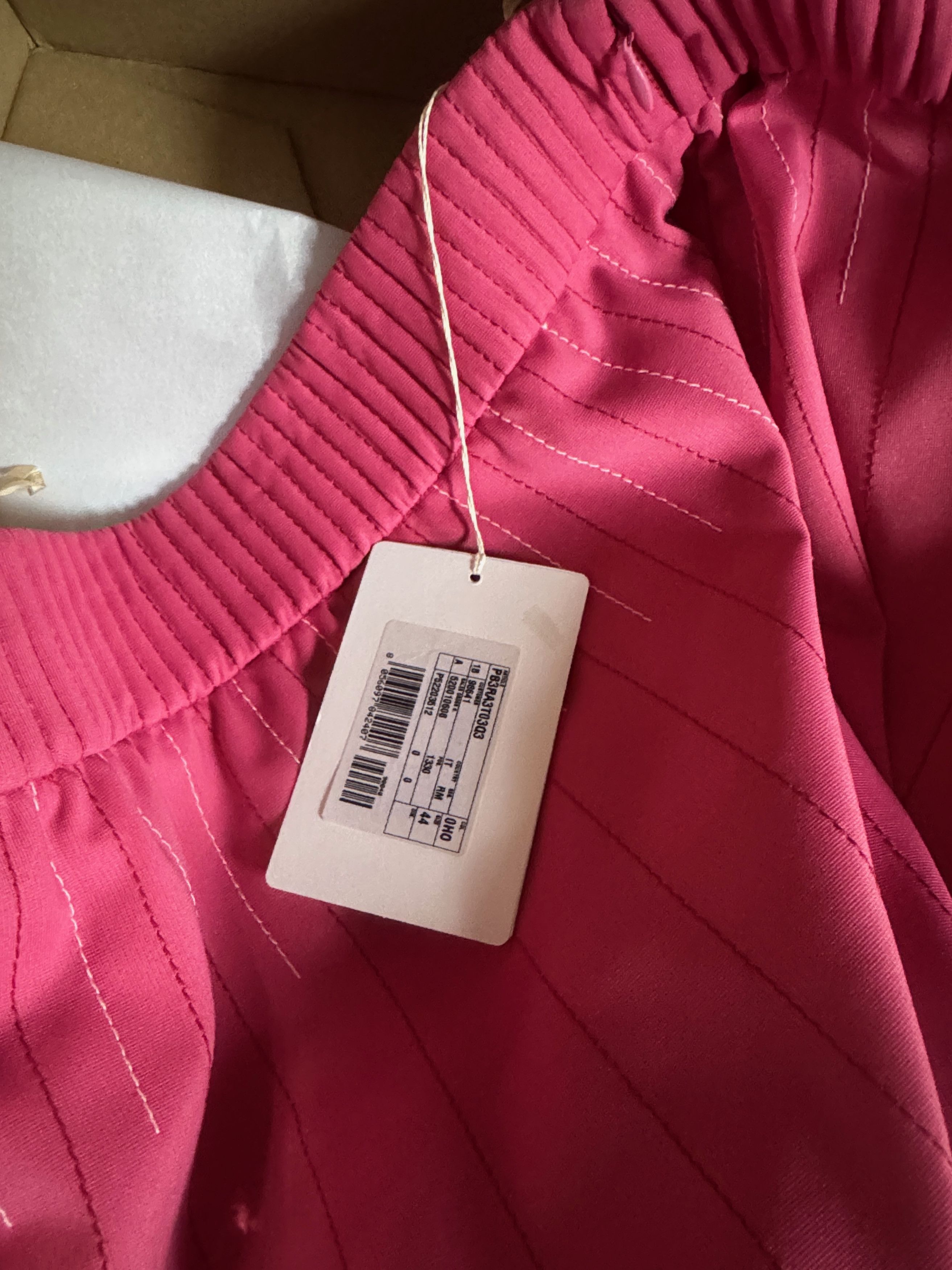 Valentino Topstitched jersey mini skirt pink Size 30" / US 8 / IT 44 - 5 Thumbnail