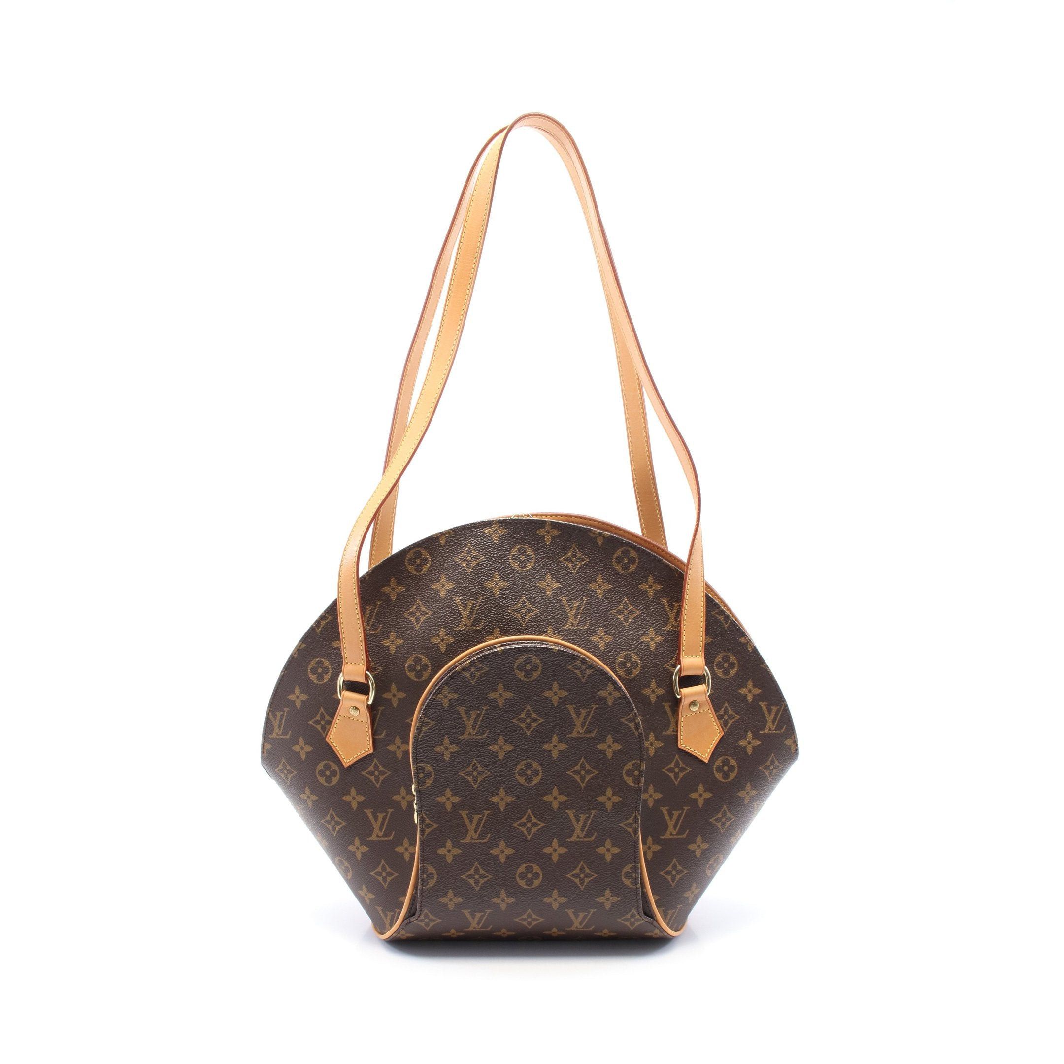 Louis Vuitton Ellipse Shopping Monogram Shoulder Bag Leather Brown, Women's