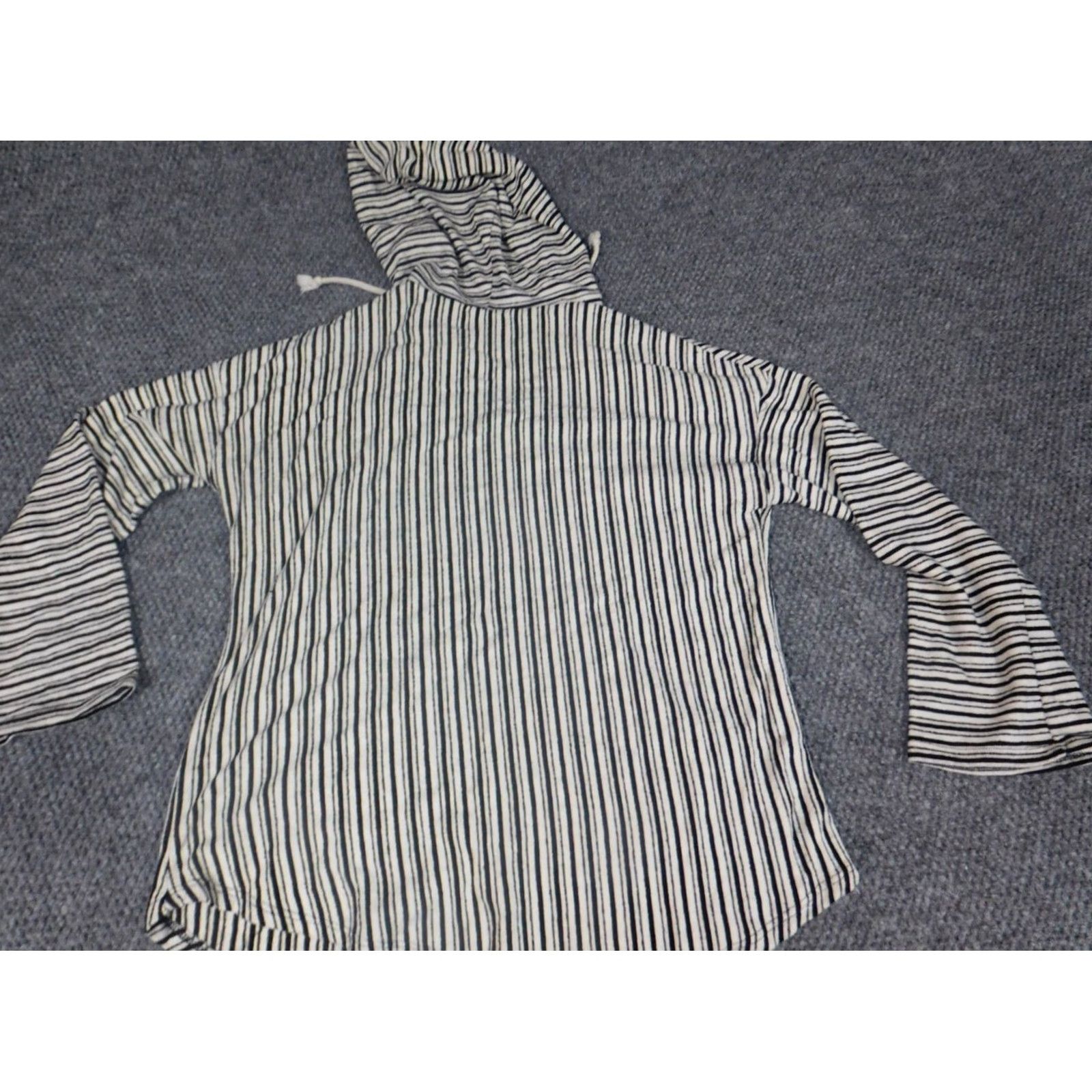 Vintage Acemi Womens Sweater L beige Cable-Knit Pullover Hoodie Zip Crew Neck Long Sleeve Buttoned Knit, Regular Size L / US 10 / IT 46 - 7 Thumbnail