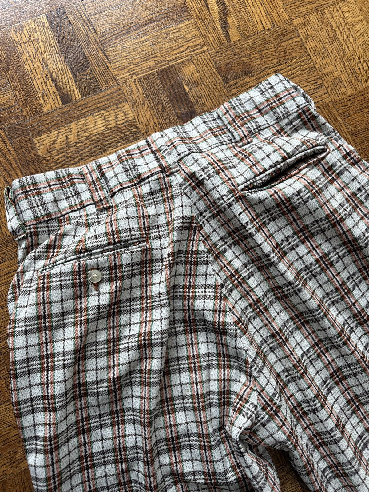 Vintage Vintage 60s Plaid Bootcut Bell Bottom Flared Pants Size US 31 - 8 Thumbnail