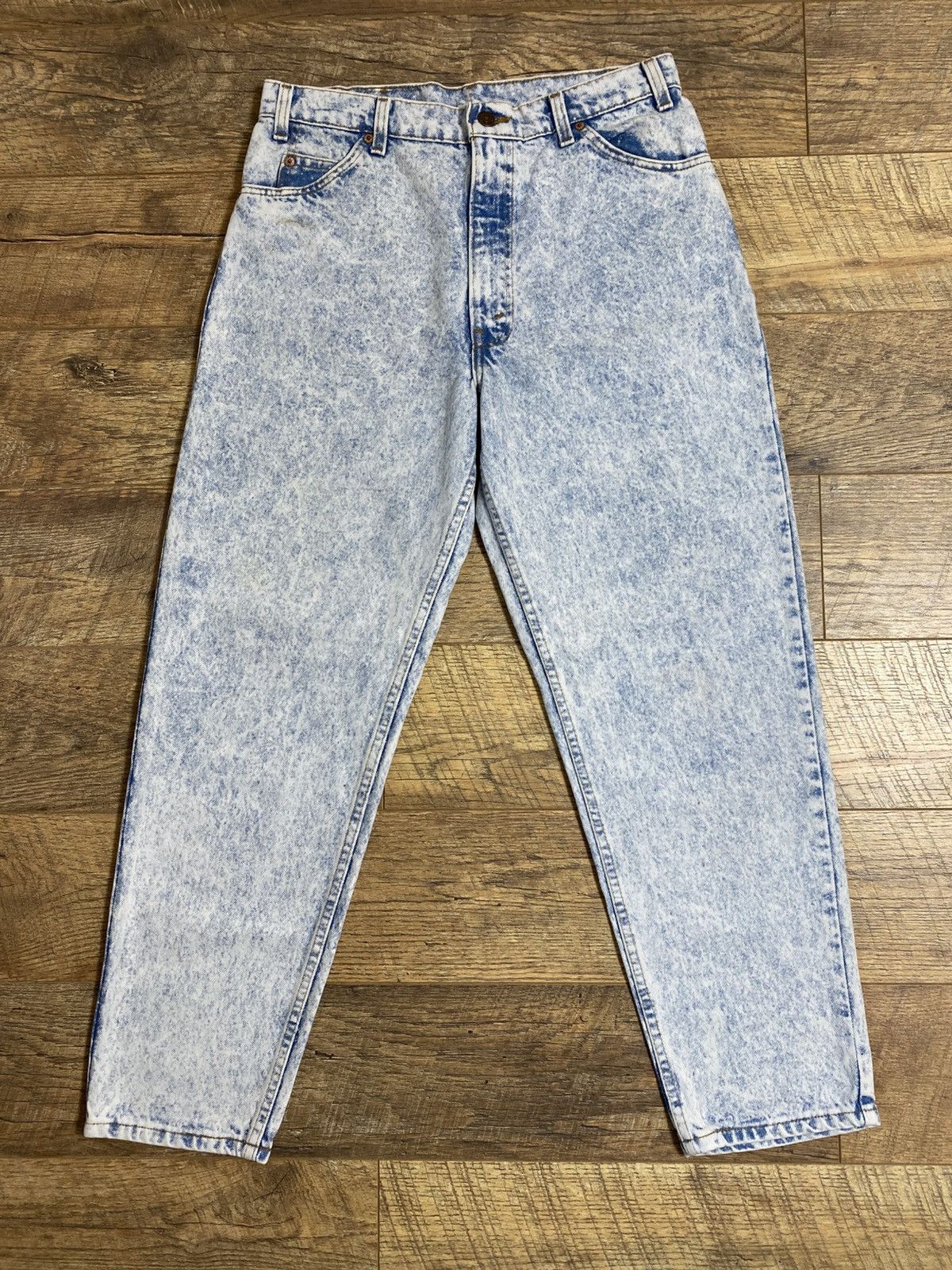 Levi's VINTAGE 80s LEVIS 550 ORANGE TAB ACID WASH JEANS MADE IN USA Size US 36 / EU 52 - 5 Thumbnail