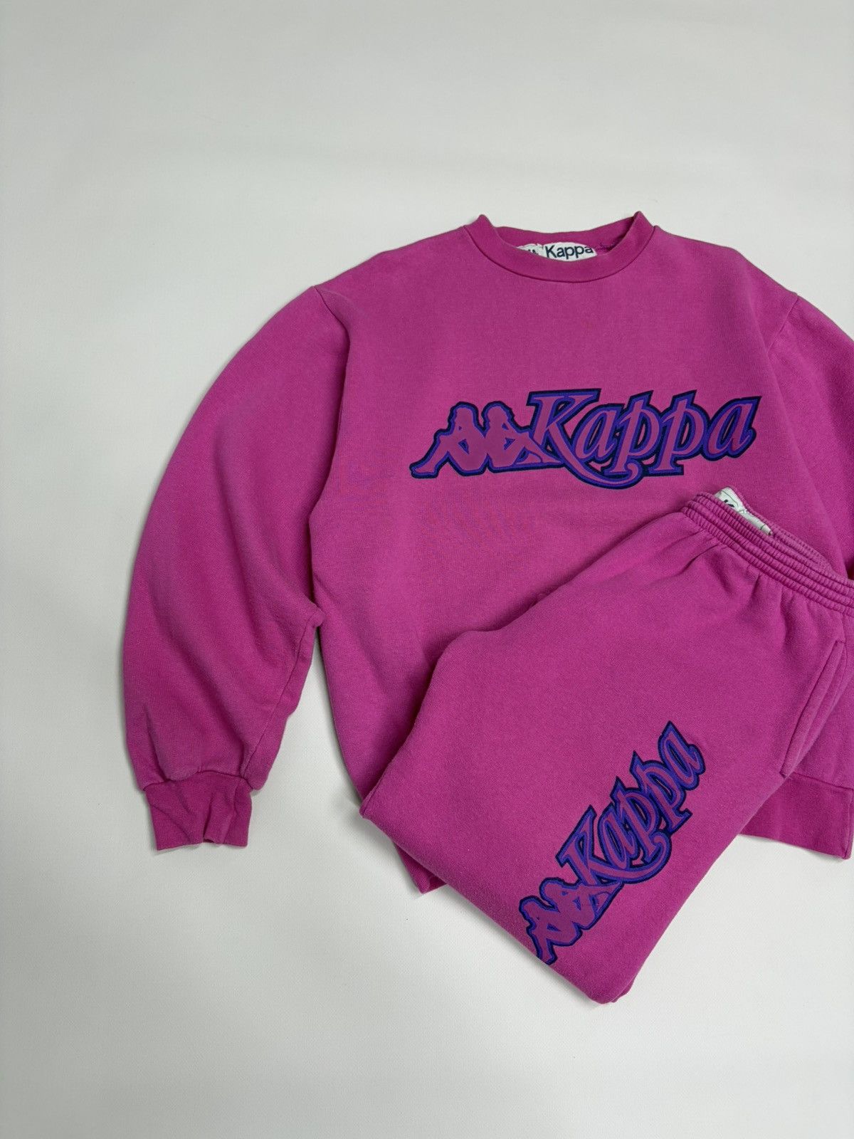 Kappa Vintage Kappa Pink Suit Jacket Pants Set Y2K Drill 90s Size US M / EU 48-50 / 2 - 2 Thumbnail