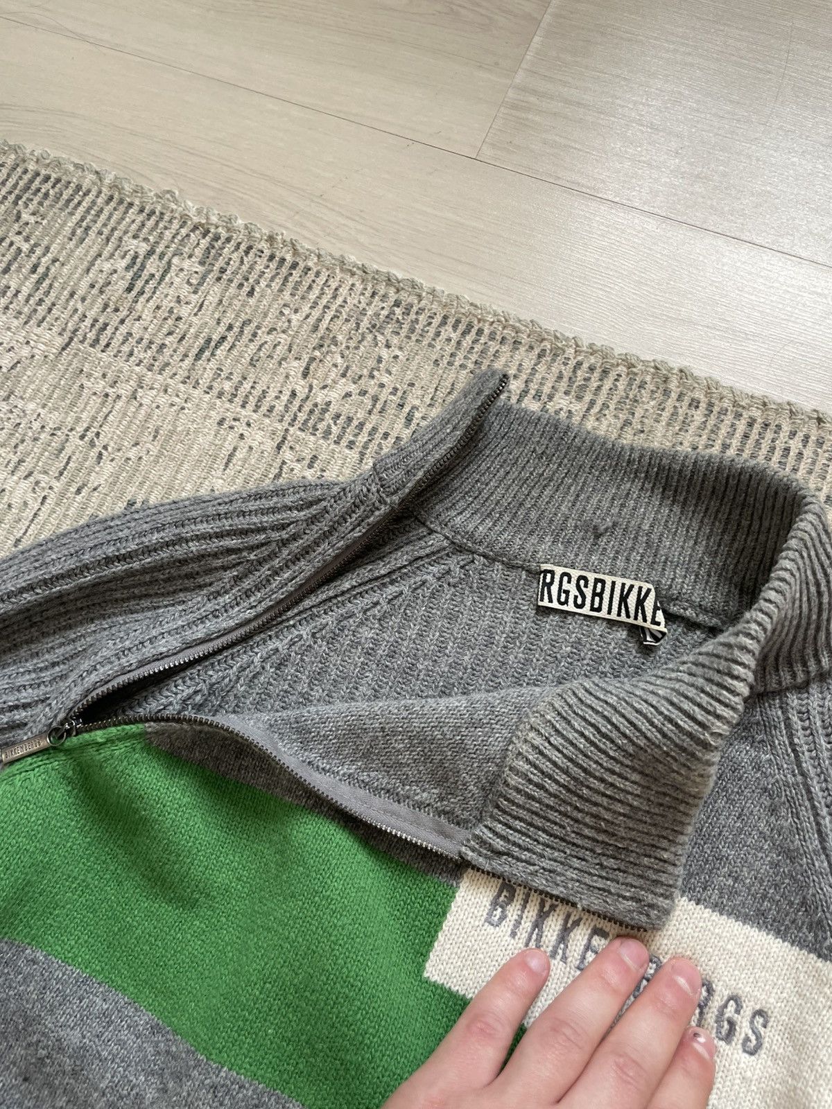 Dirk Bikkembergs Bikkembergs Runway Avant Garde Wool Zip Sweater Size US XL / EU 56 / 4 - 3 Thumbnail