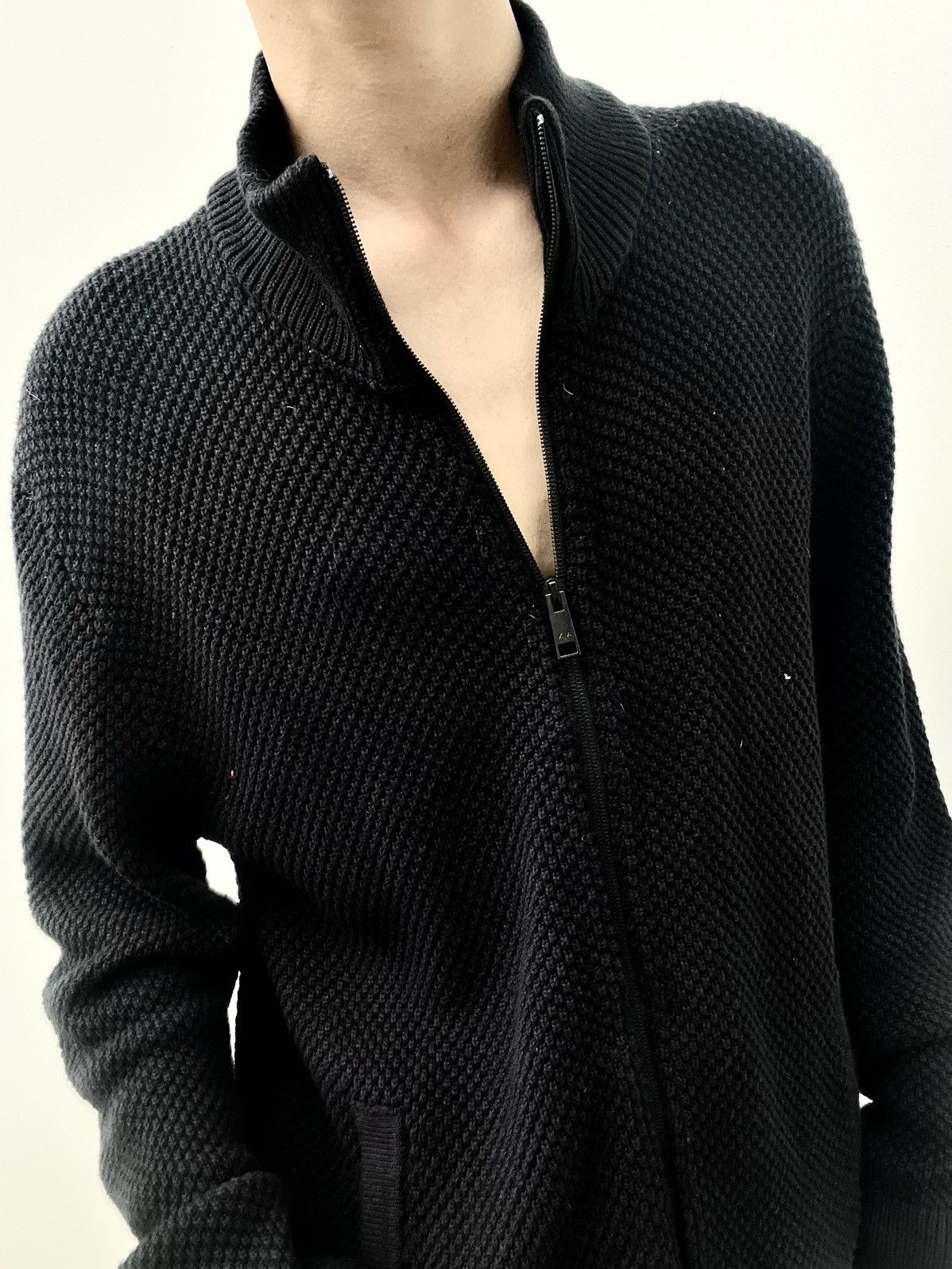 Armani Exchange 2000s Armani Exchange Knitwear Zipped Jacket Size US L / EU 52-54 / 3 - 5 Thumbnail