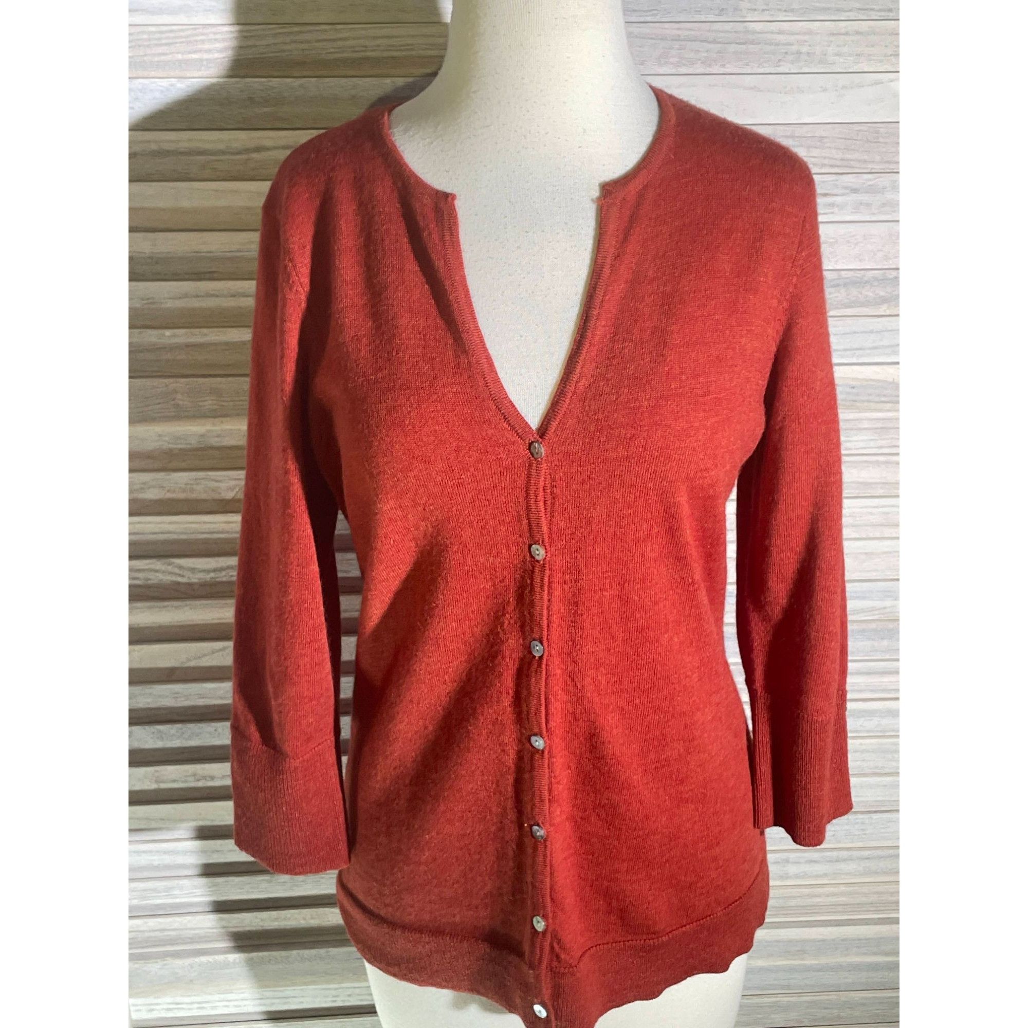 Other Carole Little Med Merino Wool Cardigan Size M / US 6-8 / IT 42-44 - 2 Thumbnail
