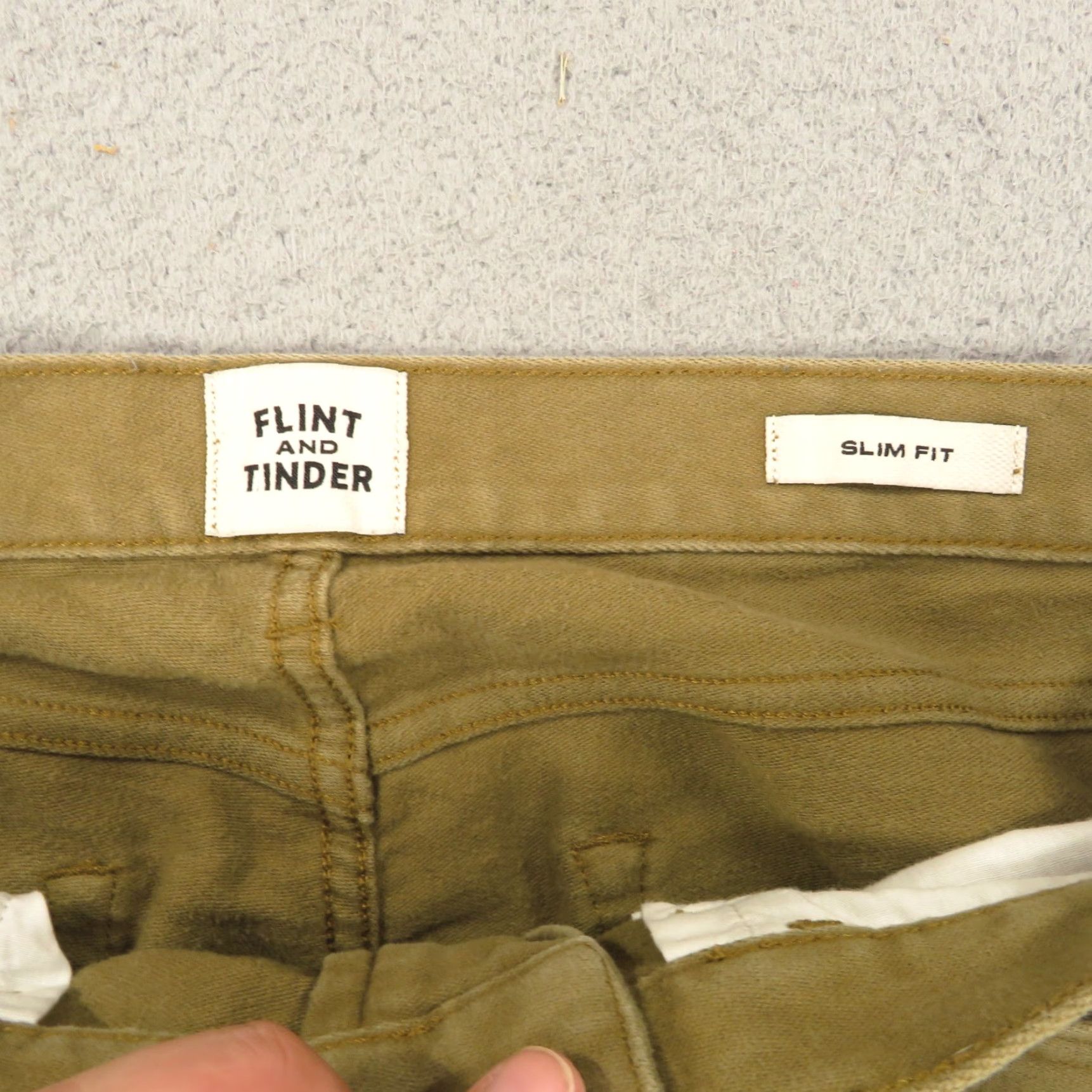 Flint And Tinder Flint And Tinder Pant 31x32 Slim 365 Khaki Earth Brown City Style Chino Jeans Men Regular Slim Fit 5-Pocket Tapered Brown Mens Size US 31 - 7 Thumbnail