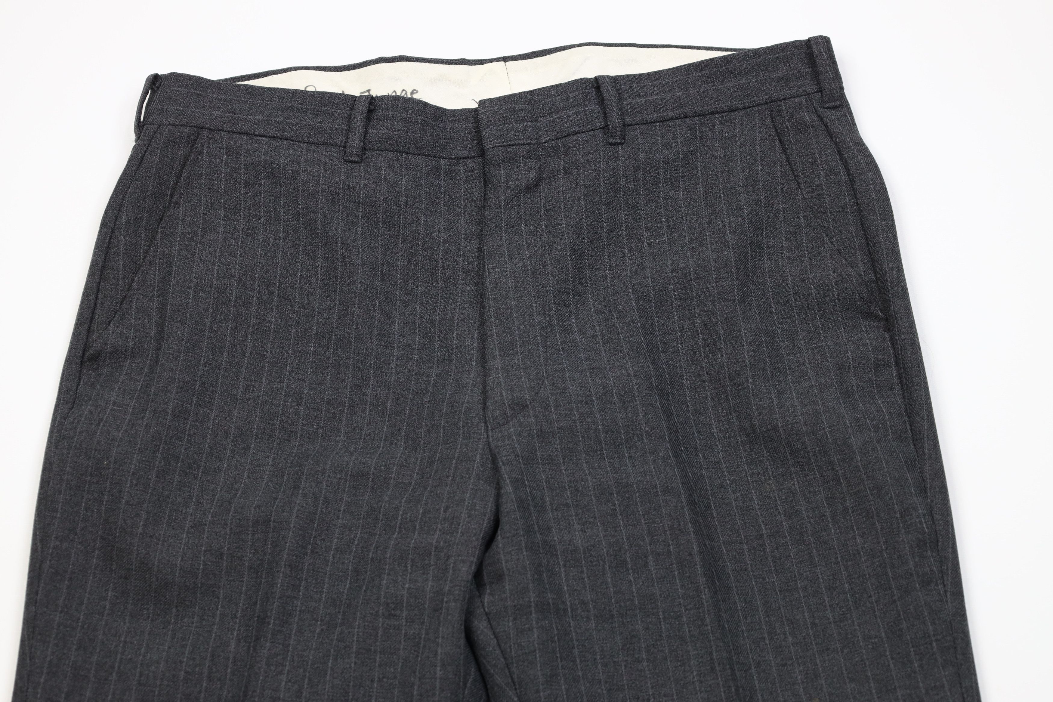 Vintage Vintage 70s Streetwear Pinstriped Wide Leg Chino Pants USA Size US 34 / EU 50 - 2 Thumbnail