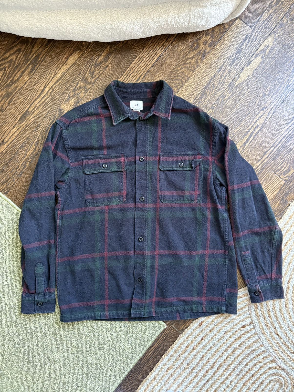 H&M H&M Plaid Flannel Size US L / EU 52-54 / 3 - 1 Thumbnail