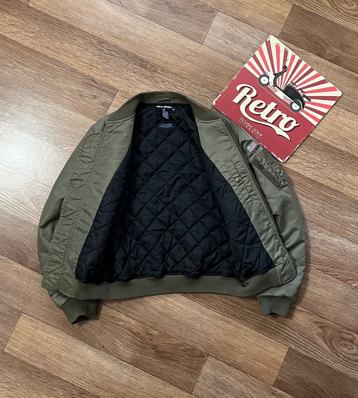 Polo Ralph Lauren Vintage Polo Sport MA-1 Ralph Lauren Bomber Aviator Jacket Size US M / EU 48-50 / 2 - 4 Thumbnail