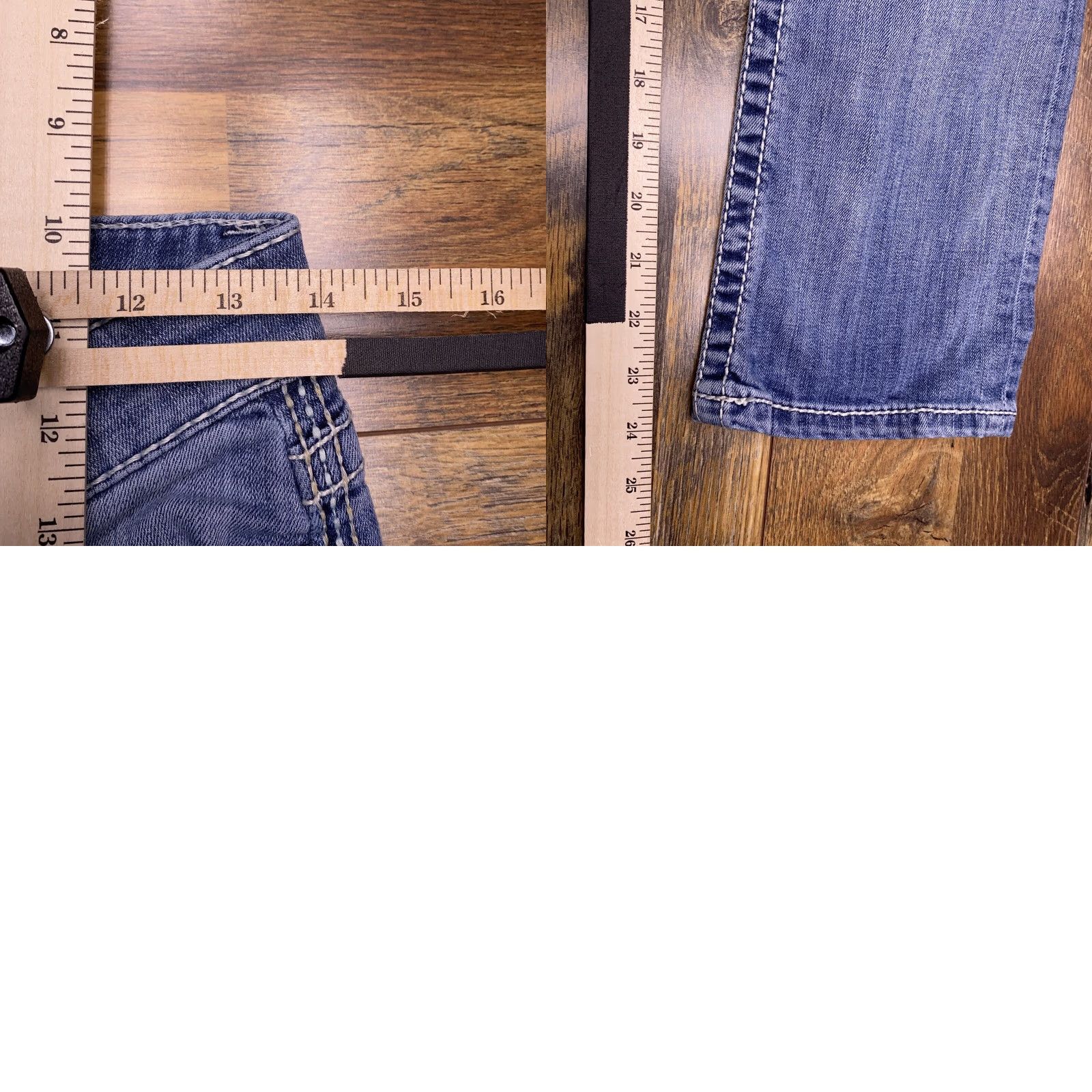 BKE BKE Sabrina Jeans Womens 26 Regular Low Rise Denim Blue 5-Pocket Stretch Modern Comfort Vintage No N/A Size 26" / US 2 / IT 38 - 9 Thumbnail
