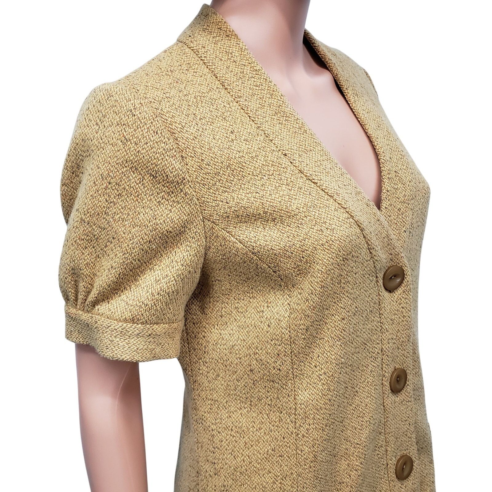 Anthropologie NWT $148 Anthropologie Tabitha Tweed Blazer Cardigan Jacket Size M / US 6-8 / IT 42-44 - 7 Thumbnail