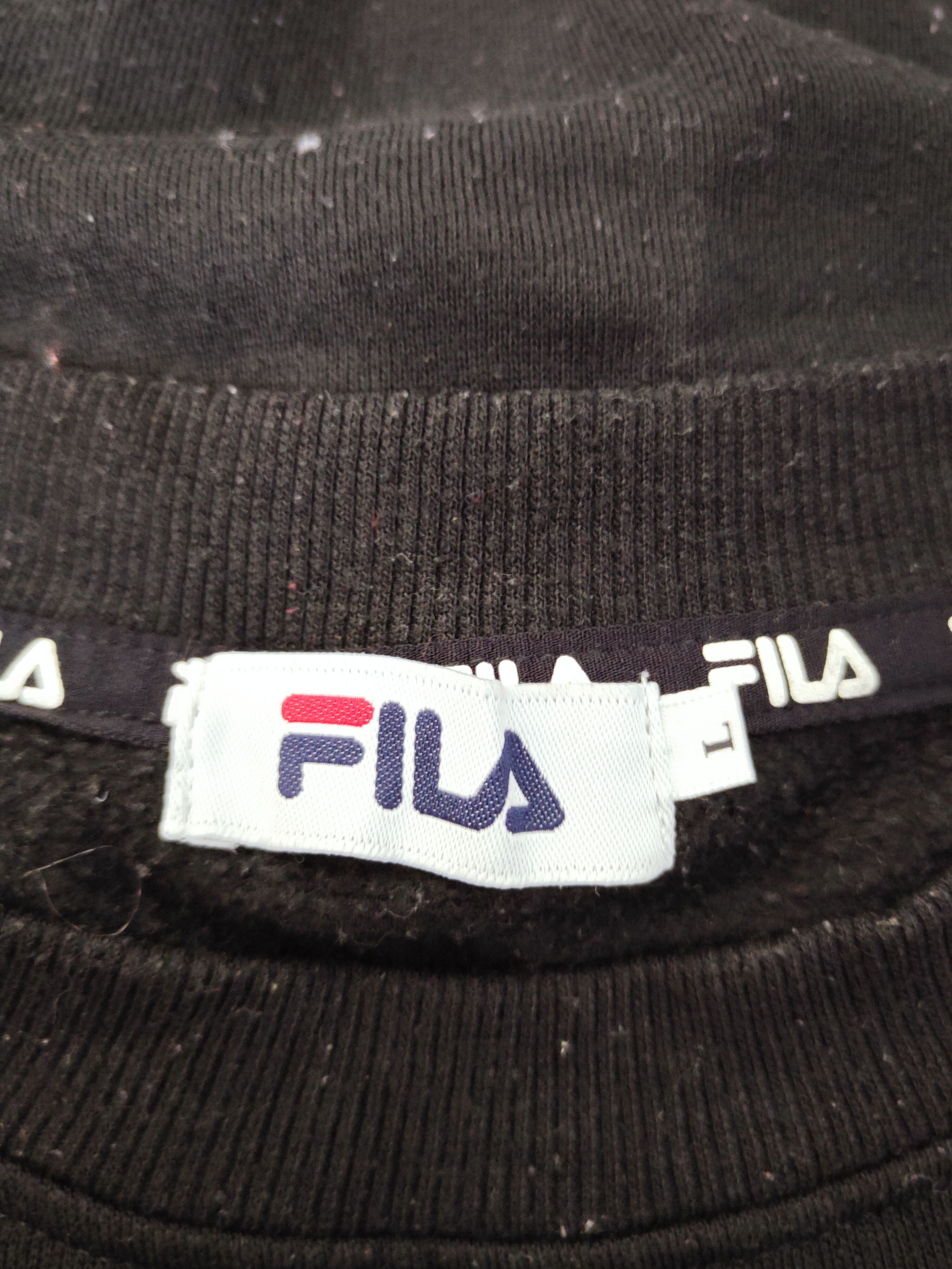 Fila × Japanese Brand × Vintage VINTAGE 💥 Fila Black Sweatshirts (SIMPLE PLAIN SWEATSHIRT) Size US L / EU 52-54 / 3 - 13 Thumbnail