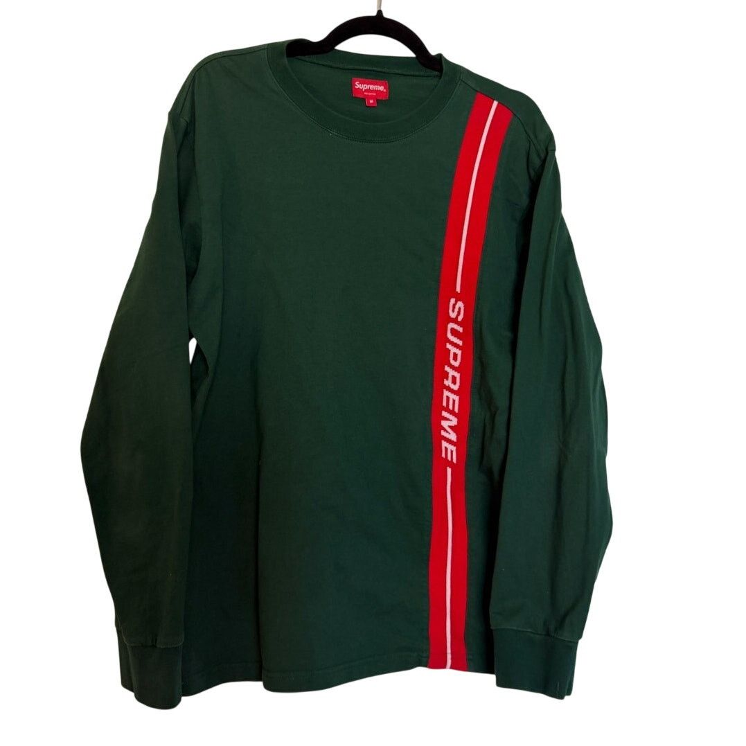 Supreme Supreme Abstract Stripe Cardigan Olive | Grailed