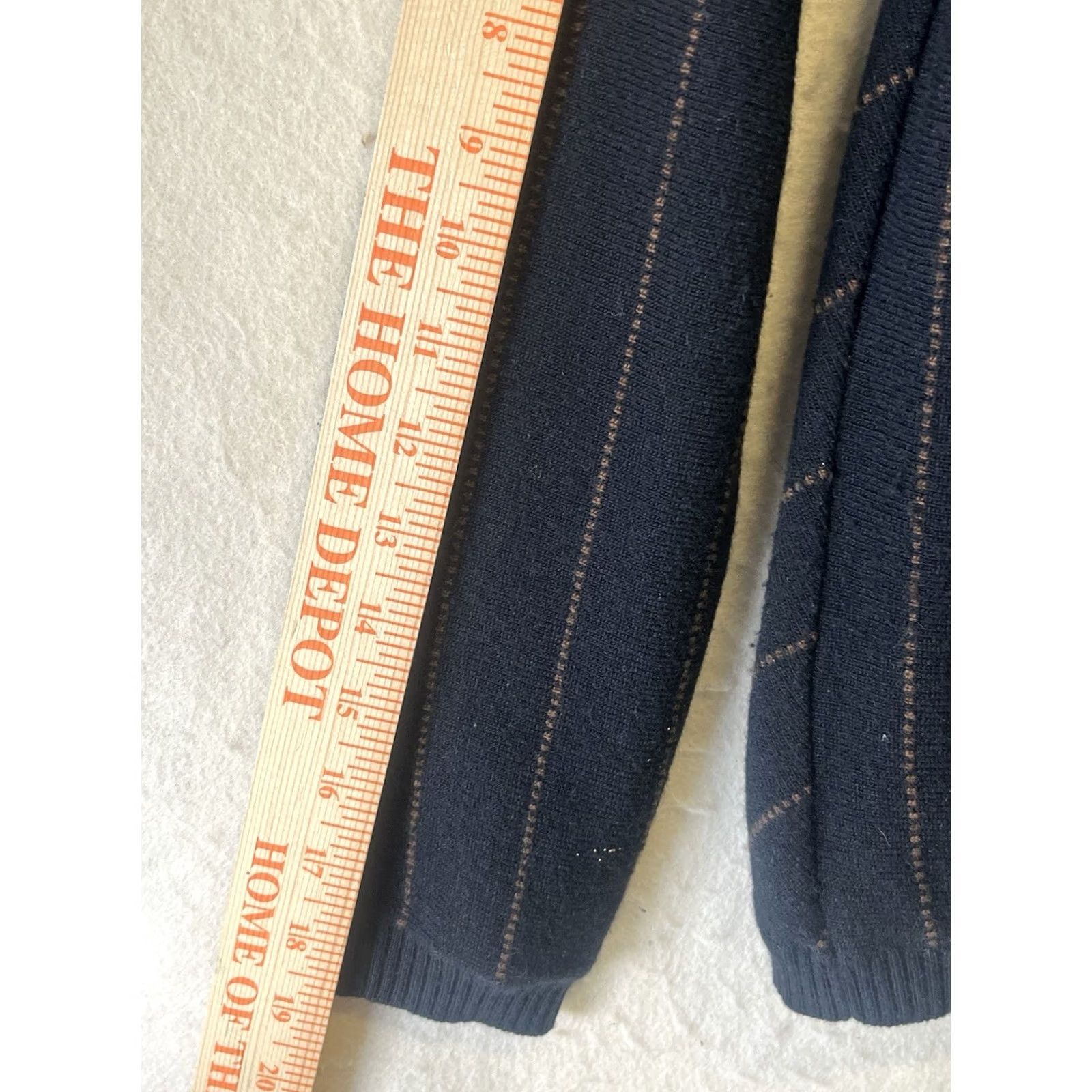 Max Mara Max Mara Striped Cardigan Wool Cashmere Women's Black M Made In Italy Size M / US 6-8 / IT 42-44 - 5 Thumbnail
