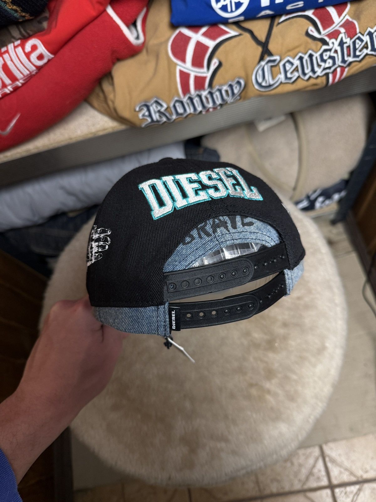 Diesel NWT!!! Diesel Only The Brave Multilogo Double Cap Size ONE SIZE - 6 Thumbnail