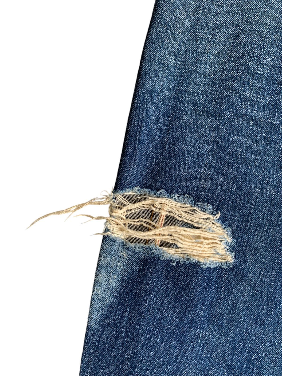 Japanese Brand × Kapital × Vintage Whiz Limited Japanese Ripped Selvedge Distressed Denim Size US 35 - 18 Thumbnail