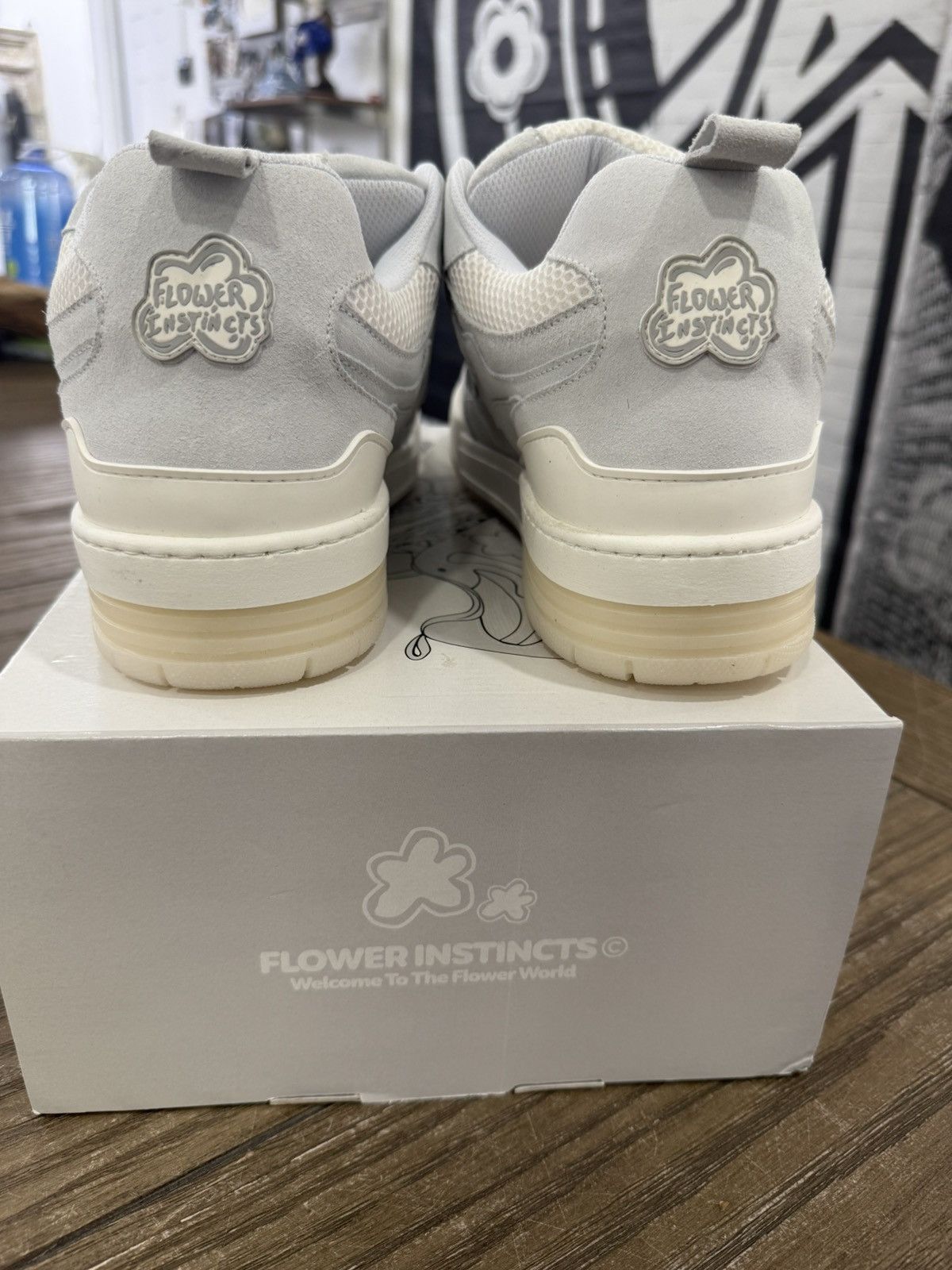 Other ✨ FLOWERS INSTINCT Grey OG Low Top RARE! Size 12 ✨ Size US 12 / EU 45 - 6 Thumbnail