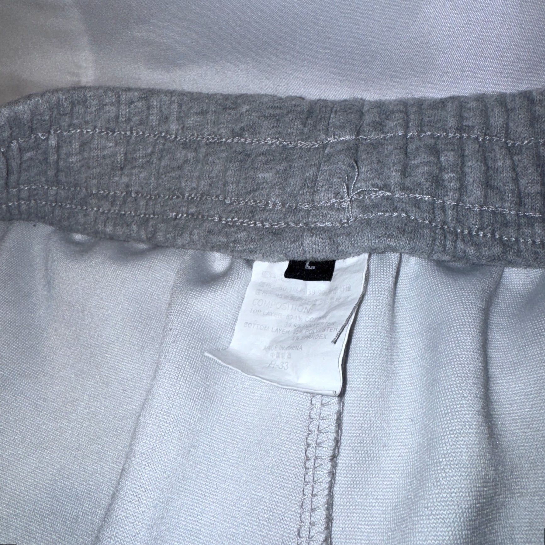 Vintage Sand Sound Graphic Drawstring Sweatpants L Gray Men Pants Size US 33 - 5 Thumbnail