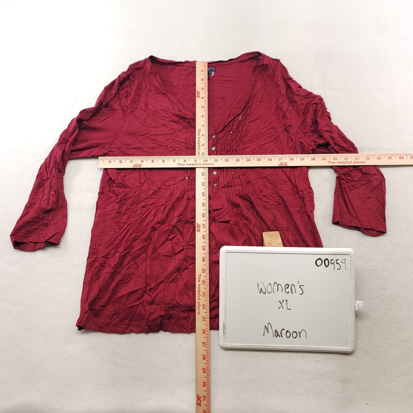 Chaps Chaps Pullover Blouse Shirt Womens Size Extra Large XL Red Size XL / US 12-14 / IT 48-50 - 6 Thumbnail