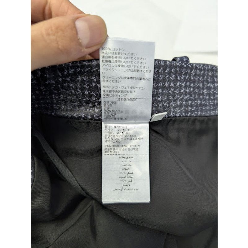 Bottega Veneta o1rshd1 Paddington Printed Leather Trousers Pant Black/ Grey Size US 34 / EU 50 - 21 Thumbnail