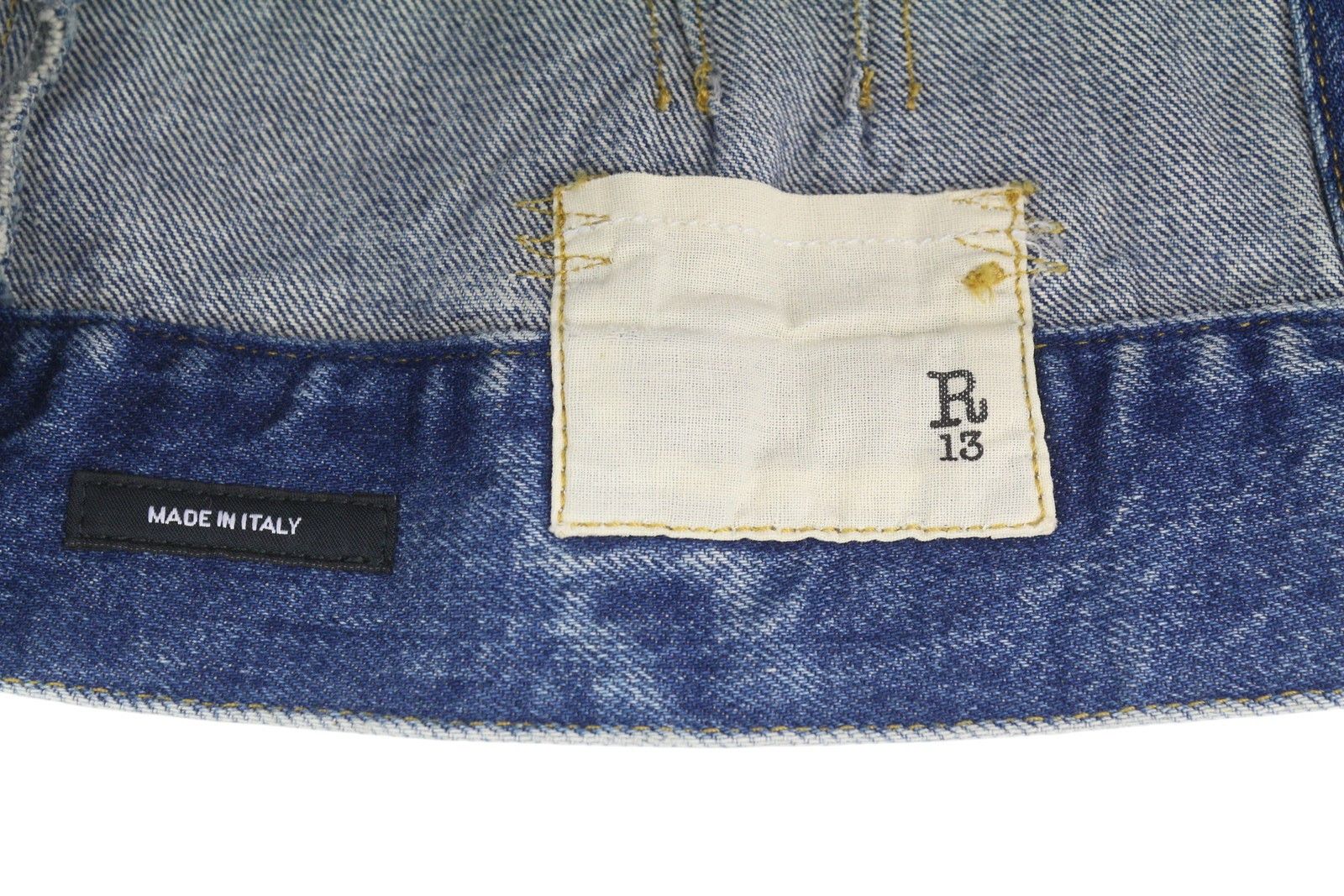 R13 RAGLAN TRUCKER M Kelly Loose Fit Button-Up Denim 86166 Size M / US 6-8 / IT 42-44 - 6 Thumbnail