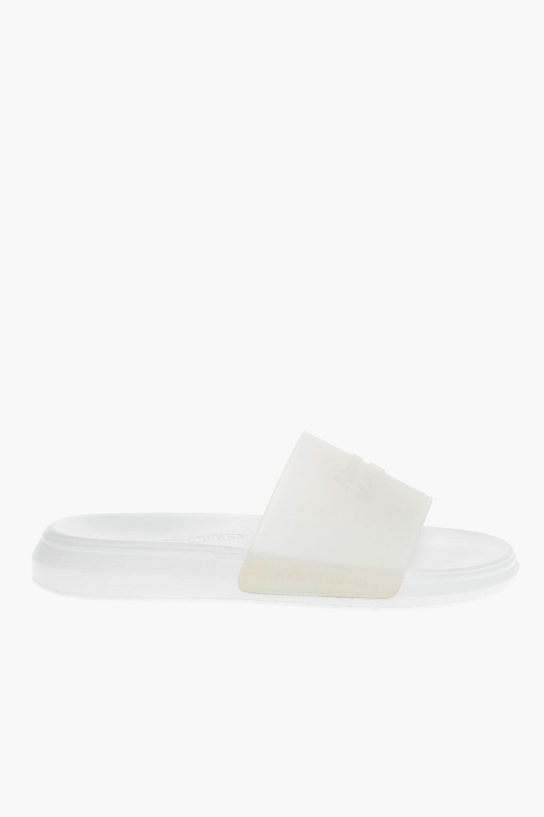 image of Alexander Mcqueen Og1Mm0423 Rubber Slippers In White, Men's (Size 9)