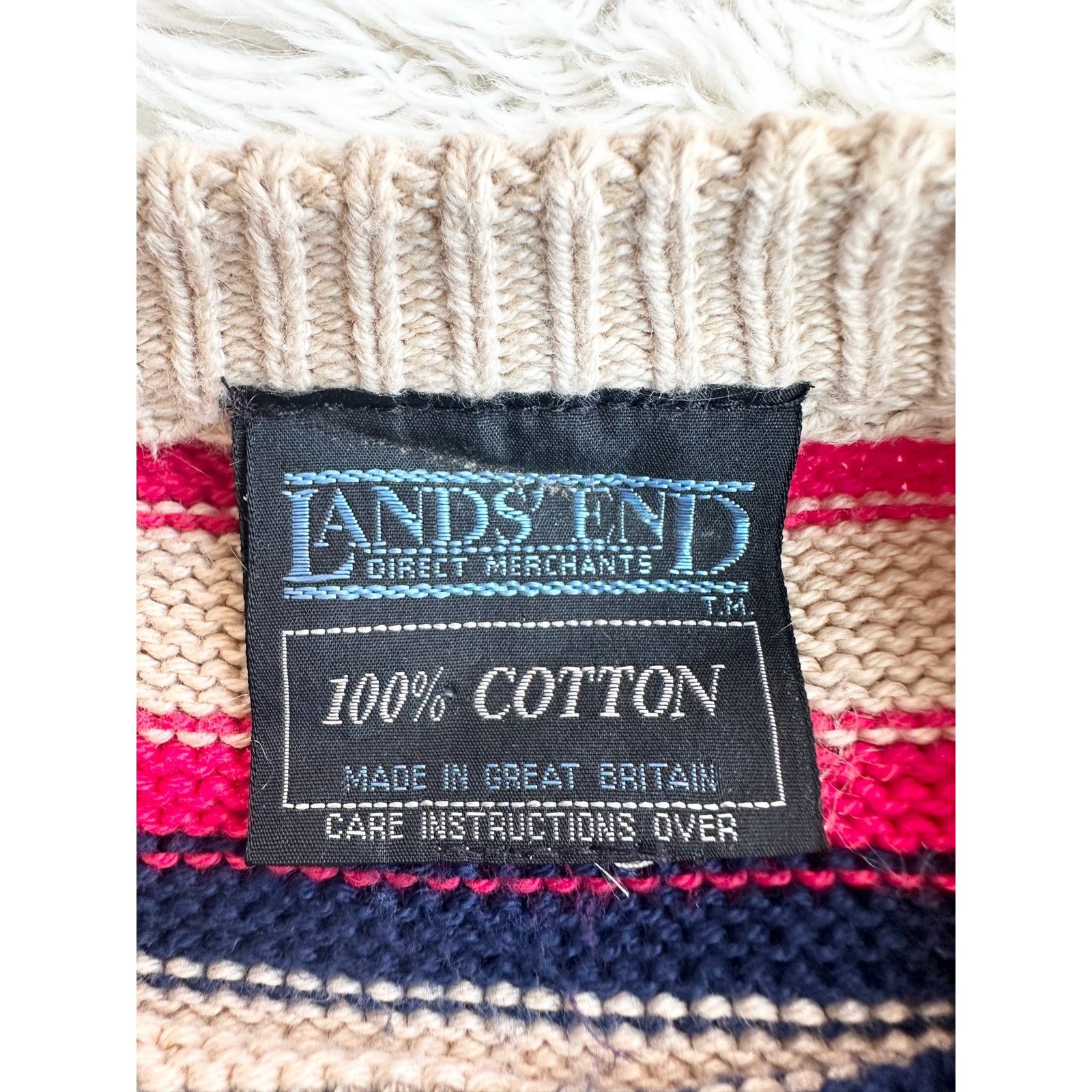 Lands' End Vintage Lands End Cotton Sweater Size US M / EU 48-50 / 2 - 5 Thumbnail