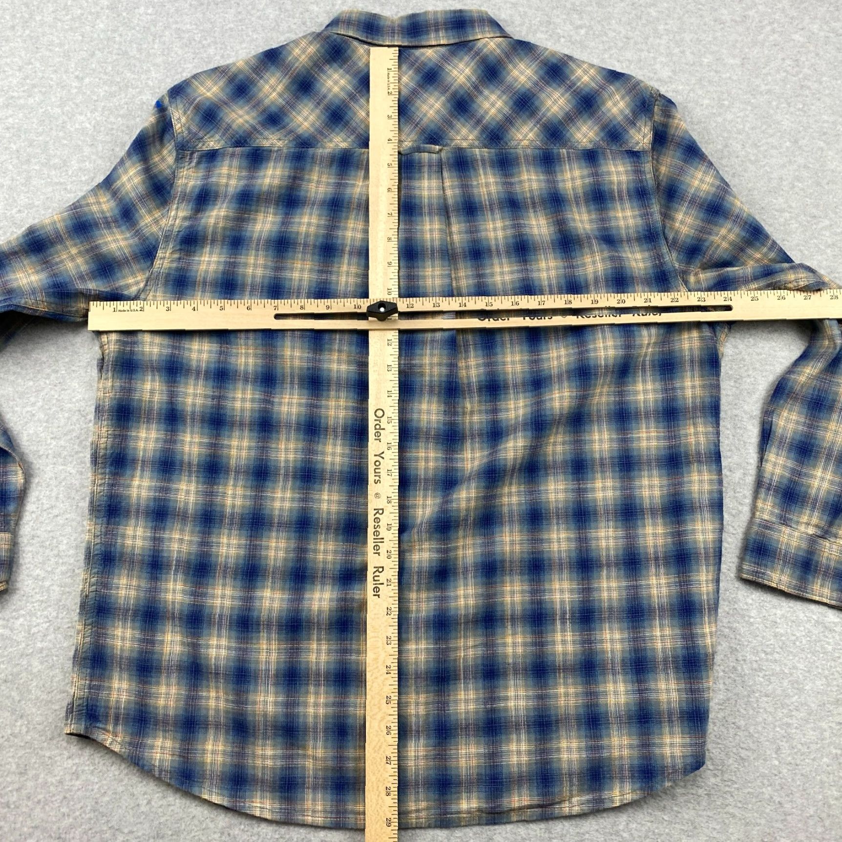 Carbon Carbon2Cobalt Shirt Mens Large L Multicolor Plaid Long Sleeve Button-Up Flannel Size US L / EU 52-54 / 3 - 7 Thumbnail