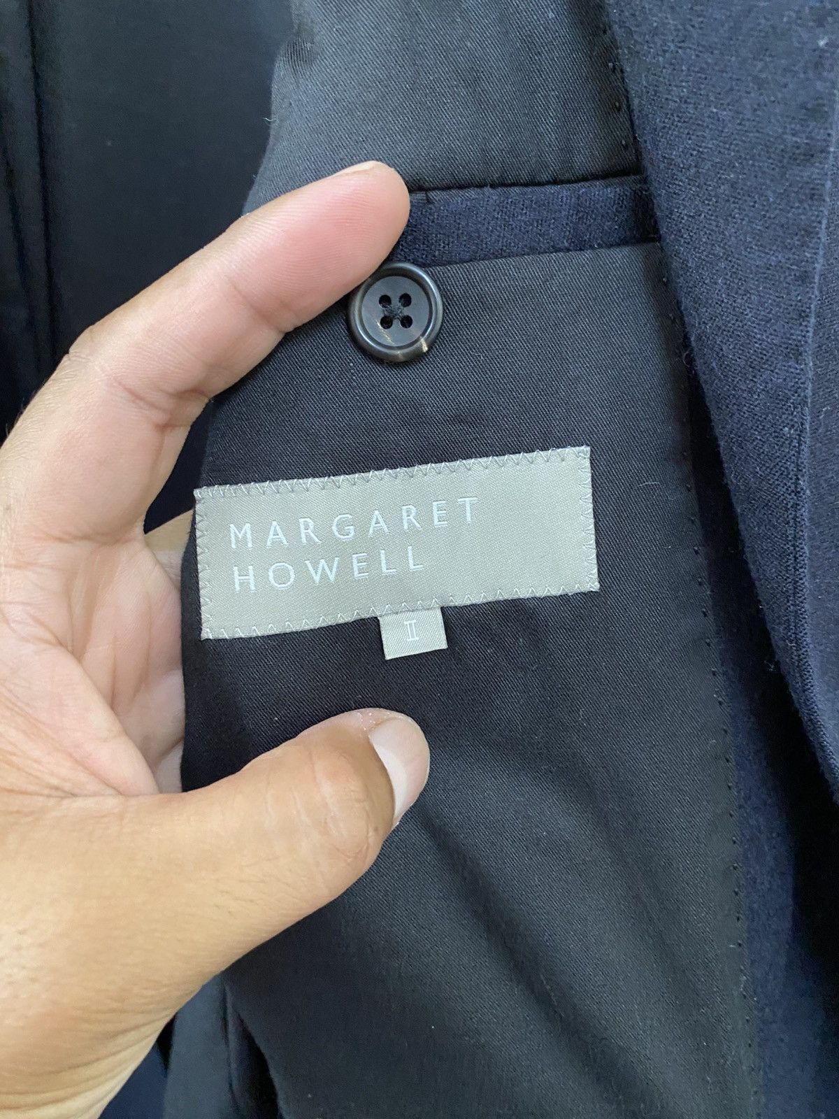 Margaret Howell Margaret Howell Wool Coat Jacket - Navy Blue Size M / US 6-8 / IT 42-44 - 8 Thumbnail