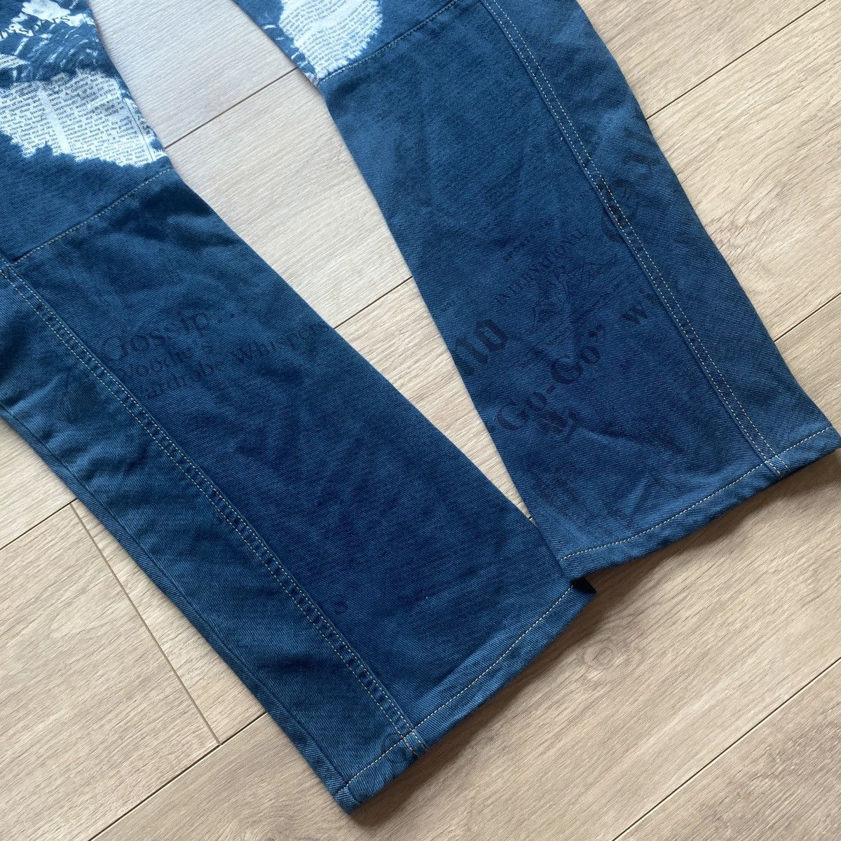 John Galliano S/S 2006 John Galliano Star Panel Gazette J-Cut Jeans Size US 33 - 10 Thumbnail