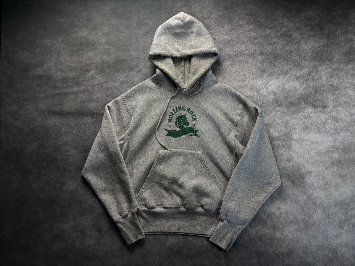 Lee Rolling Rock Beer 1990s Vintage Hoodie Pullover Heavy Boxy M Size US M / EU 48-50 / 2 - 16 Thumbnail