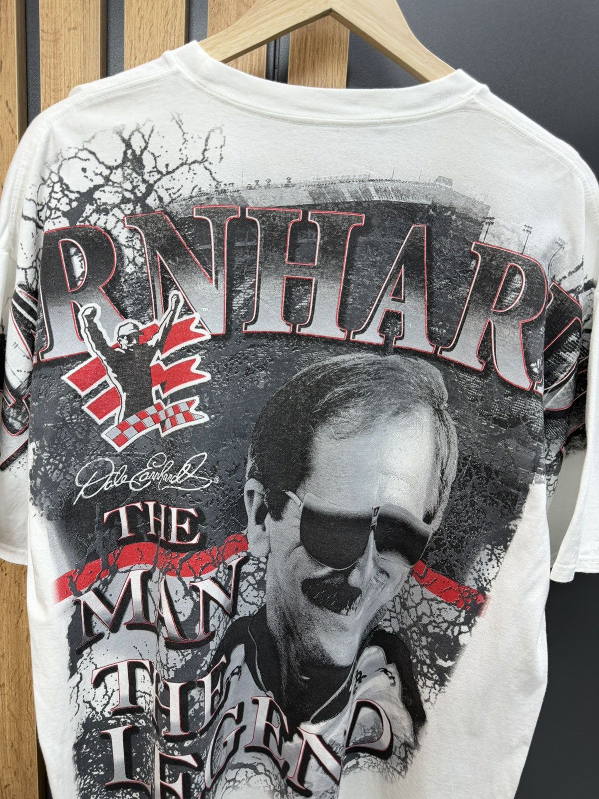 NASCAR Dale Earnhardt The Intimidator NASCAR Tee Size XL Size US XL / EU 56 / 4 - 11 Thumbnail